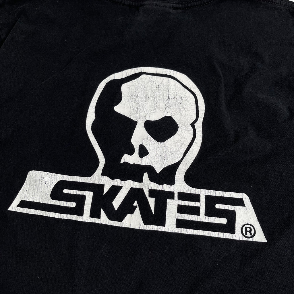 Vintage Skull Skates Graphic Tee M