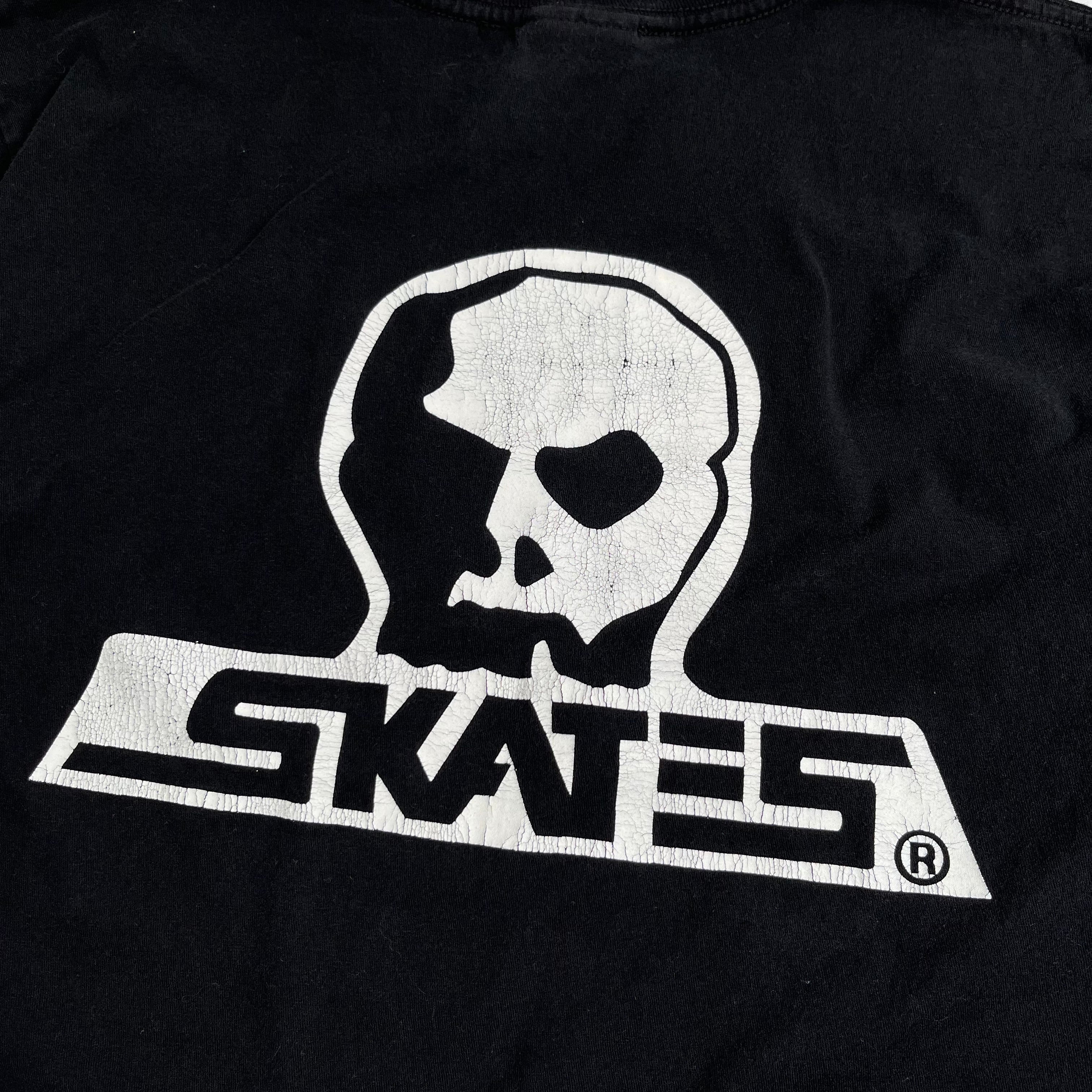 Vintage Skull Skates Graphic Tee M