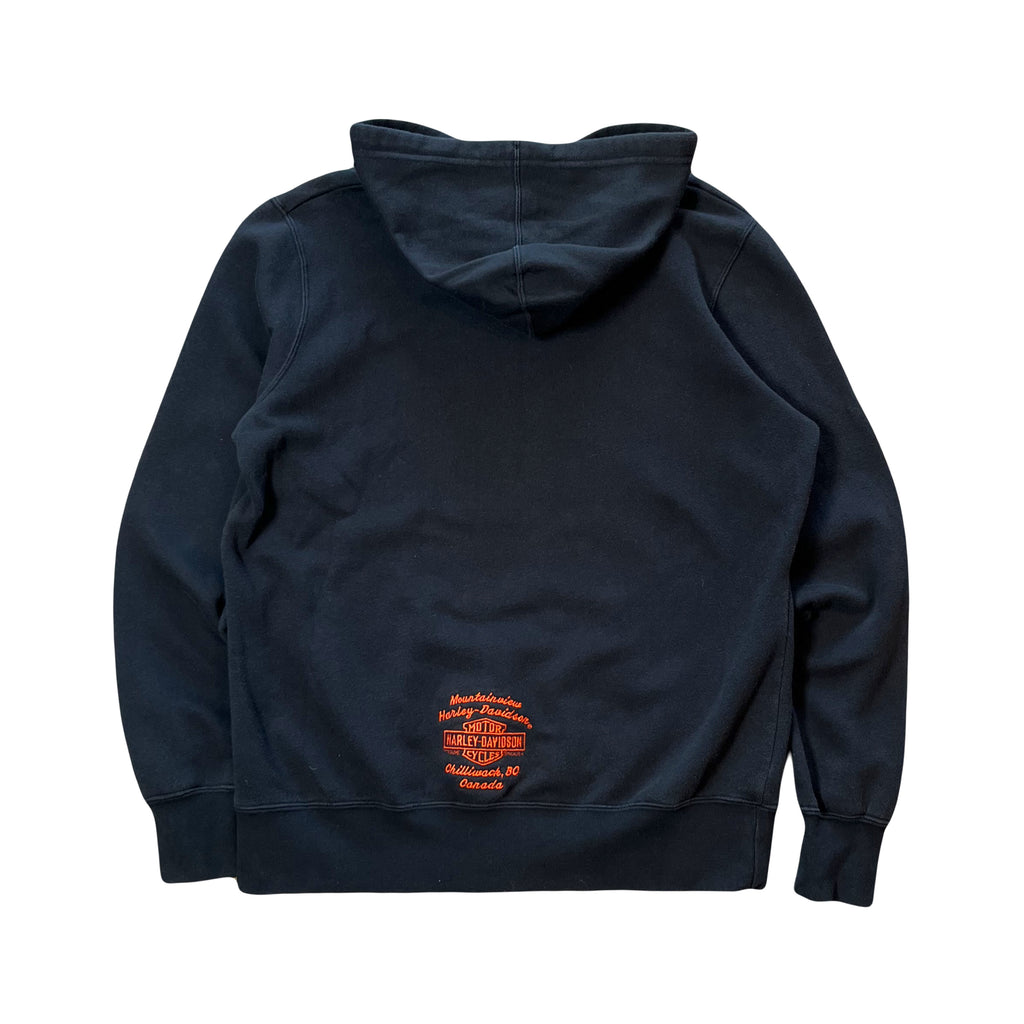 Harley Davidson Chilliwack Embroidered Logo Hoodie L
