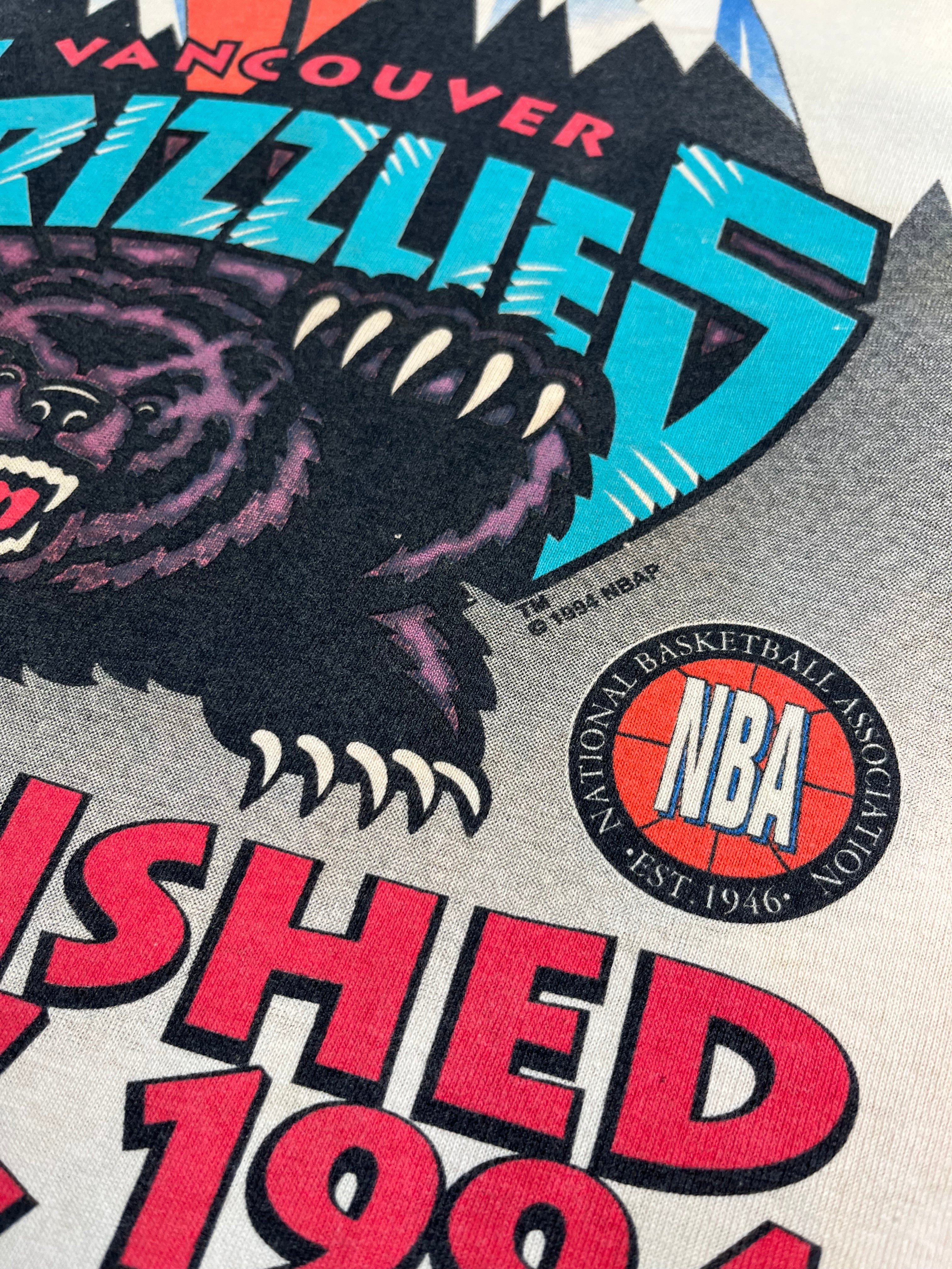 Vintage Starter Vancouver Grizzlies Inaugural Tie Dye Tee M