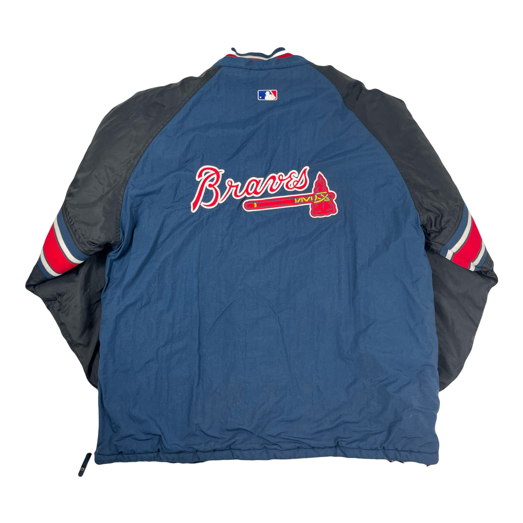 Vintage Starter Atlanta Braves 1/2 Zip Puffer L