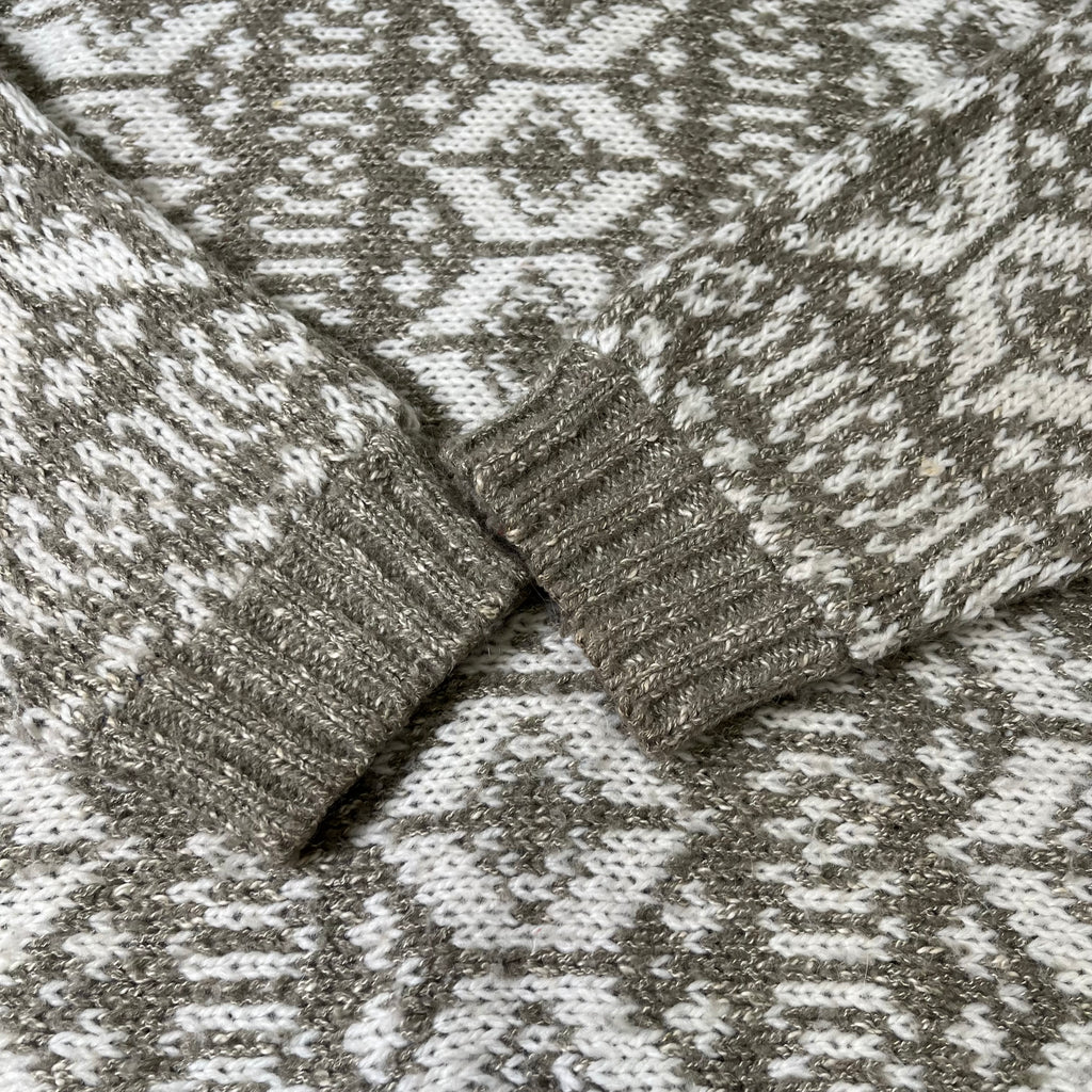 Vintage North Country Pattern Knit Sweater XL