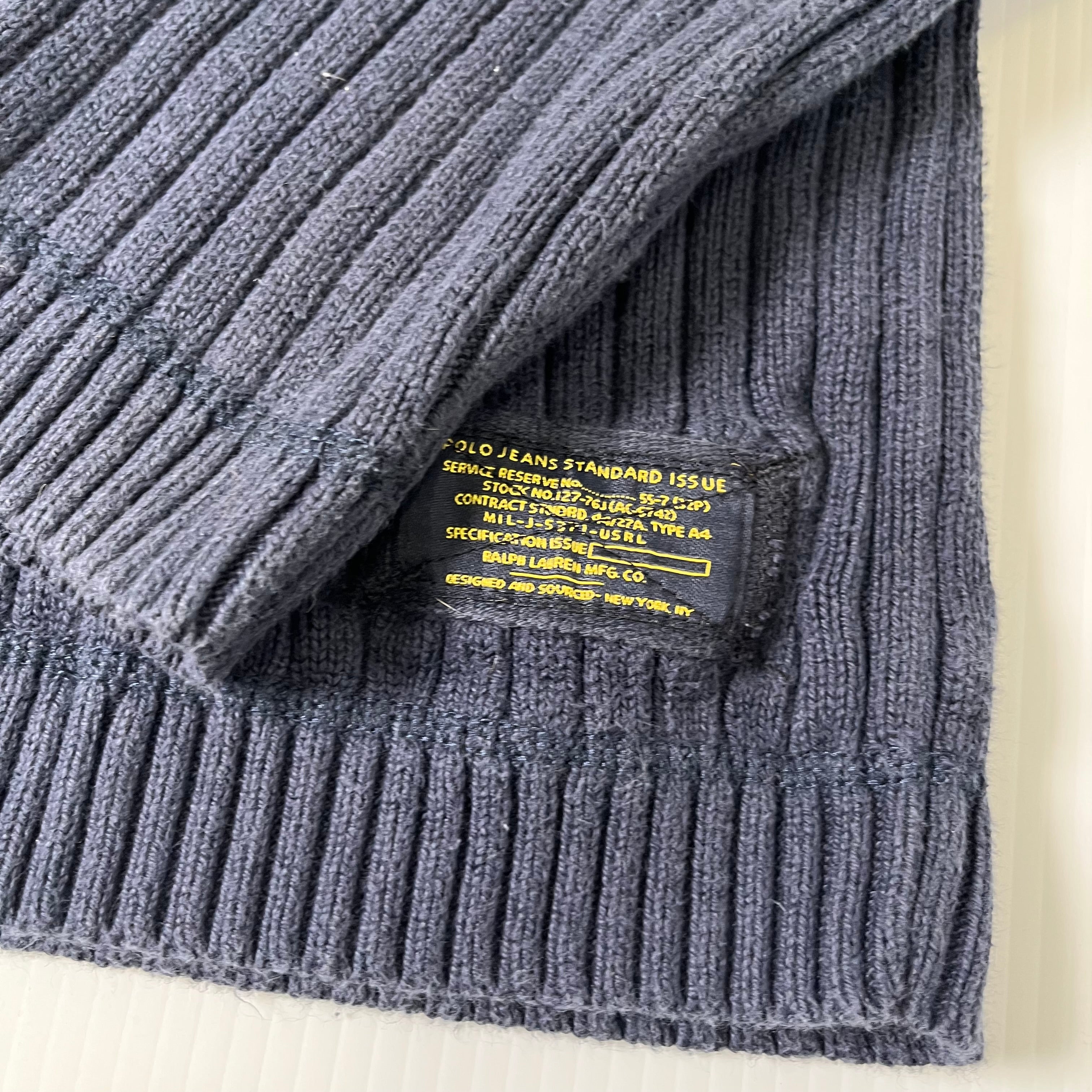 Vintage Polo Jeans Co. Ribbed Sweater XL