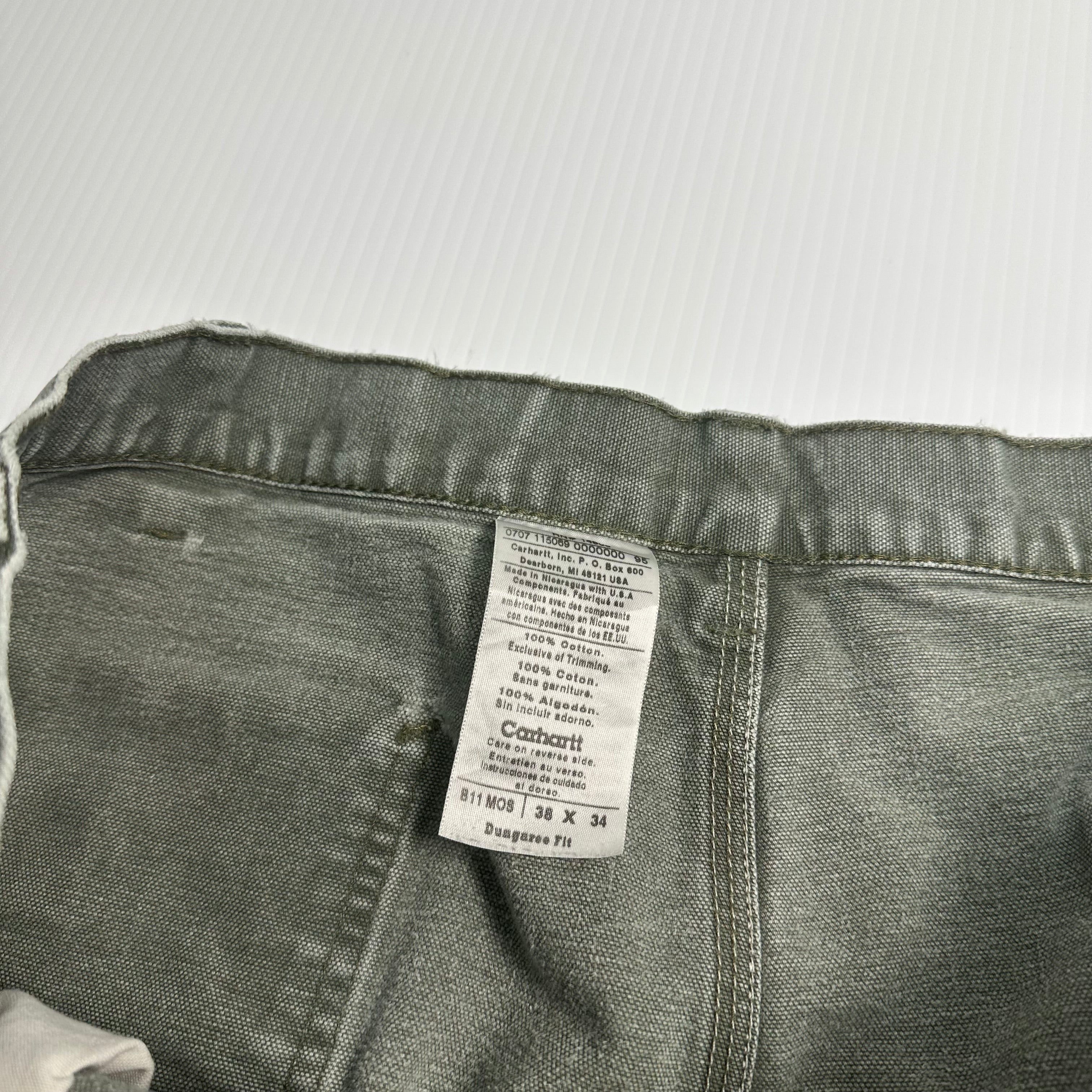 Vintage Carhartt Faded Carpenter Denim 38