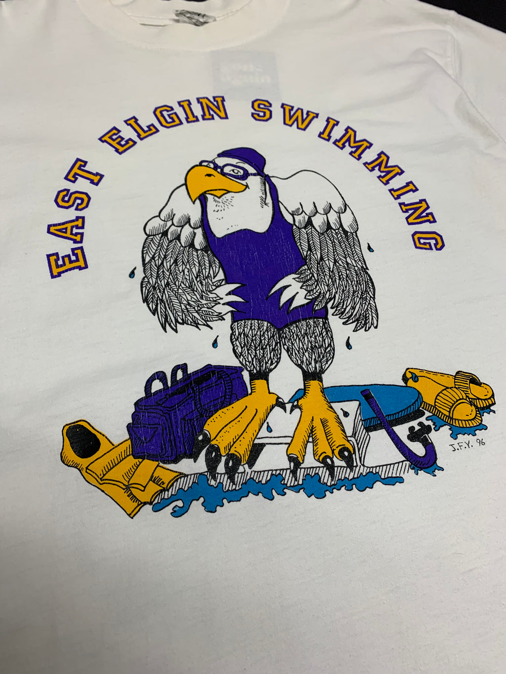 90’s East Elgin Swimming Tee XL