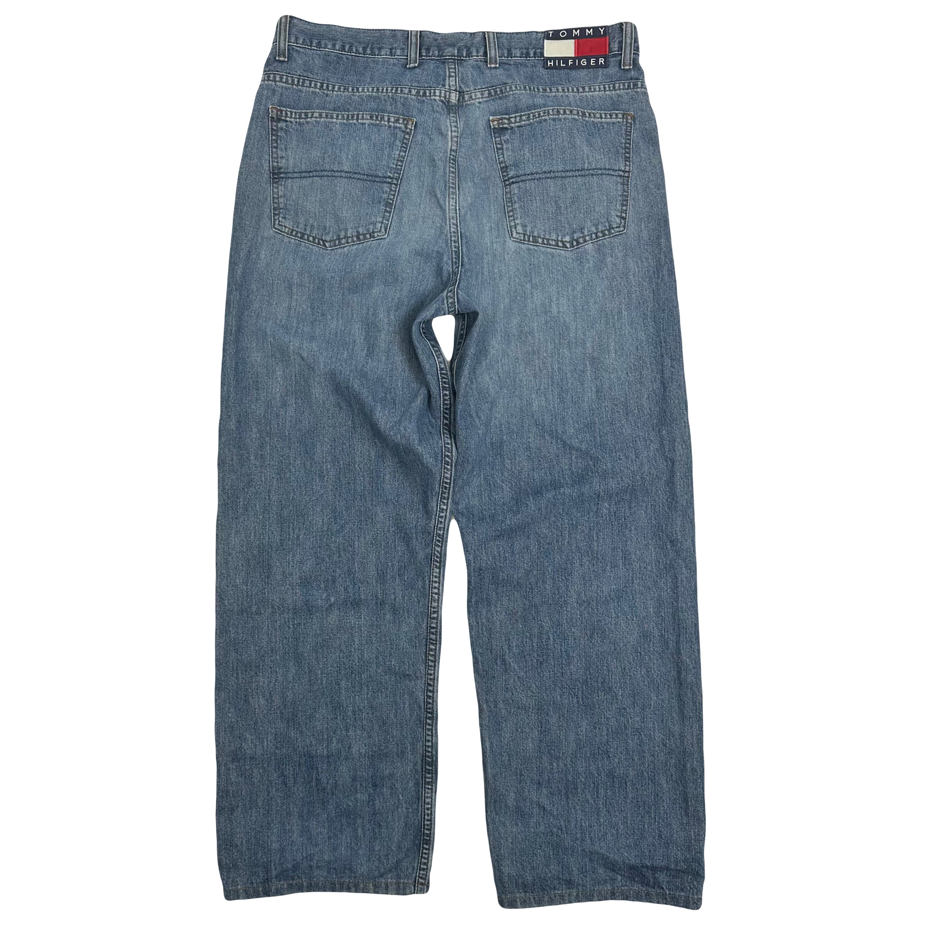 Vintage Tommy Hilfiger Medium Wash Wide Leg Denim 36