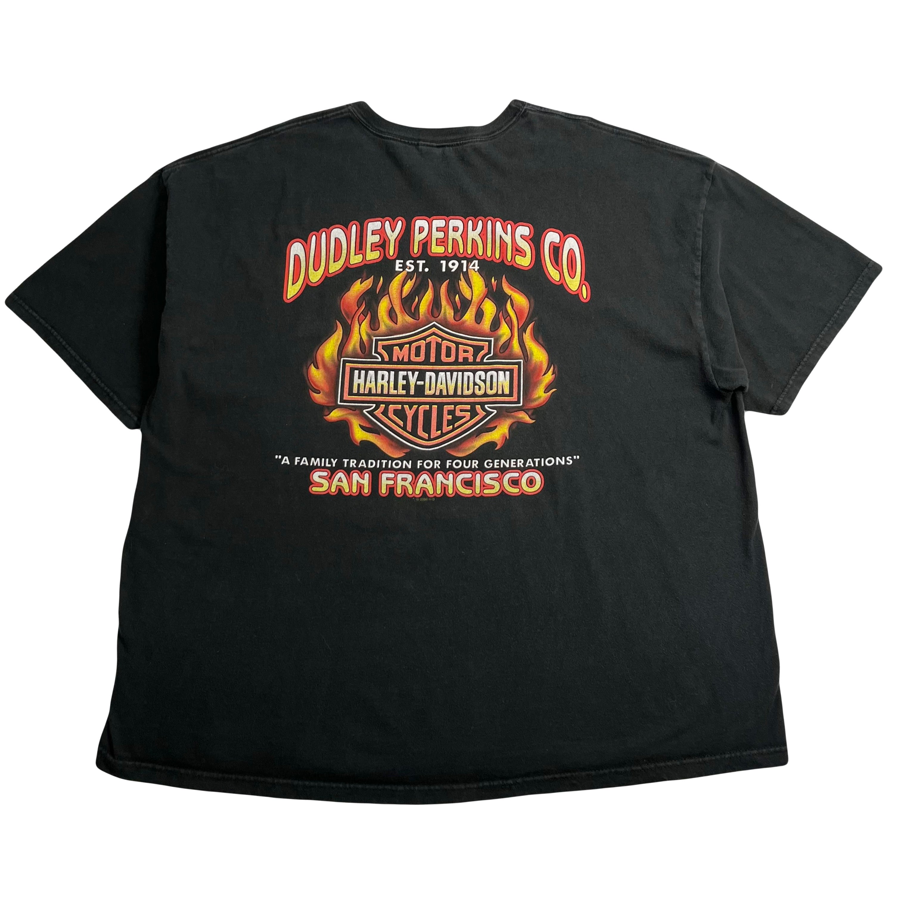 2000 Harley Davidson San Francisco Flames Tee XXXL