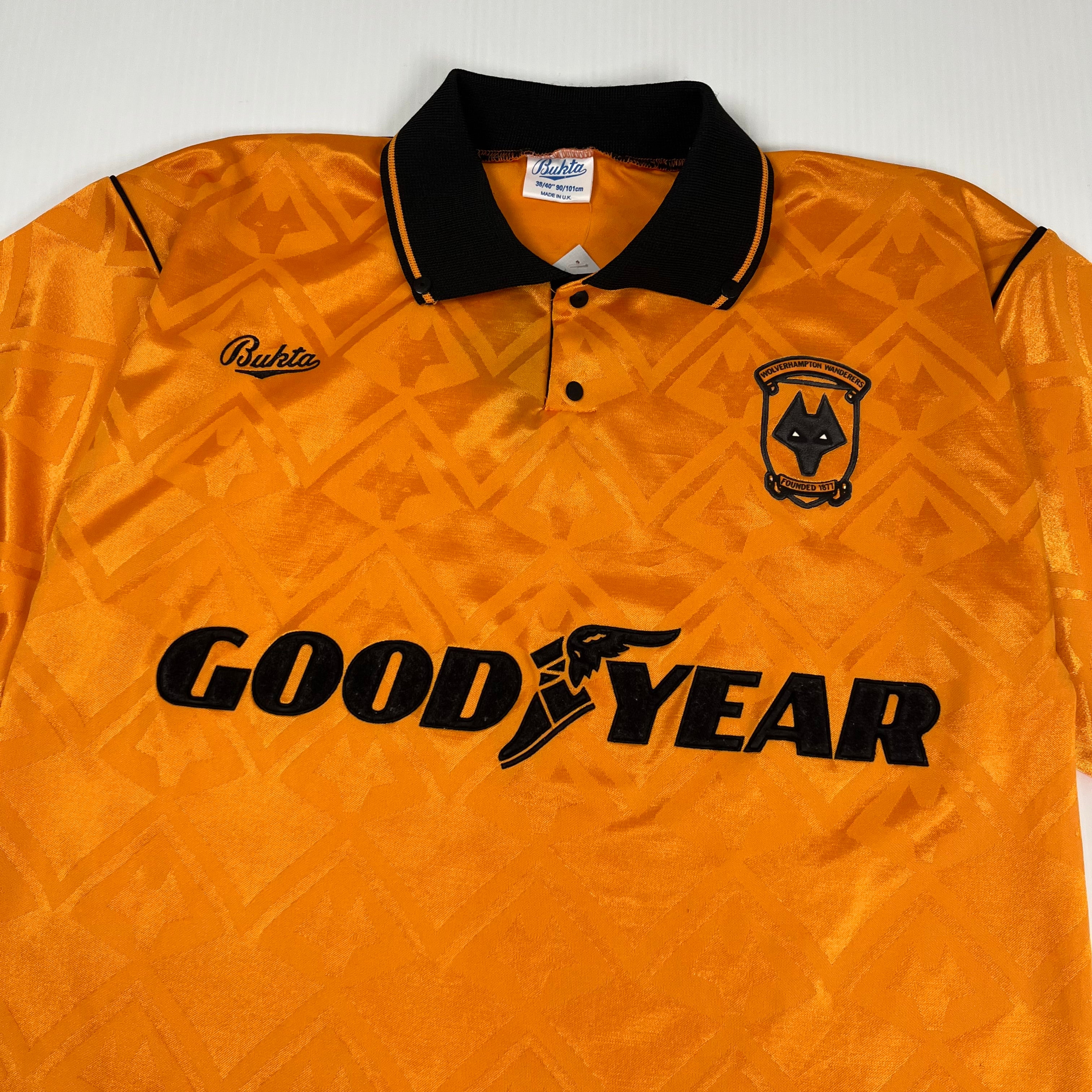 1991-92 Wolverhampton Wanderers Home Kit L
