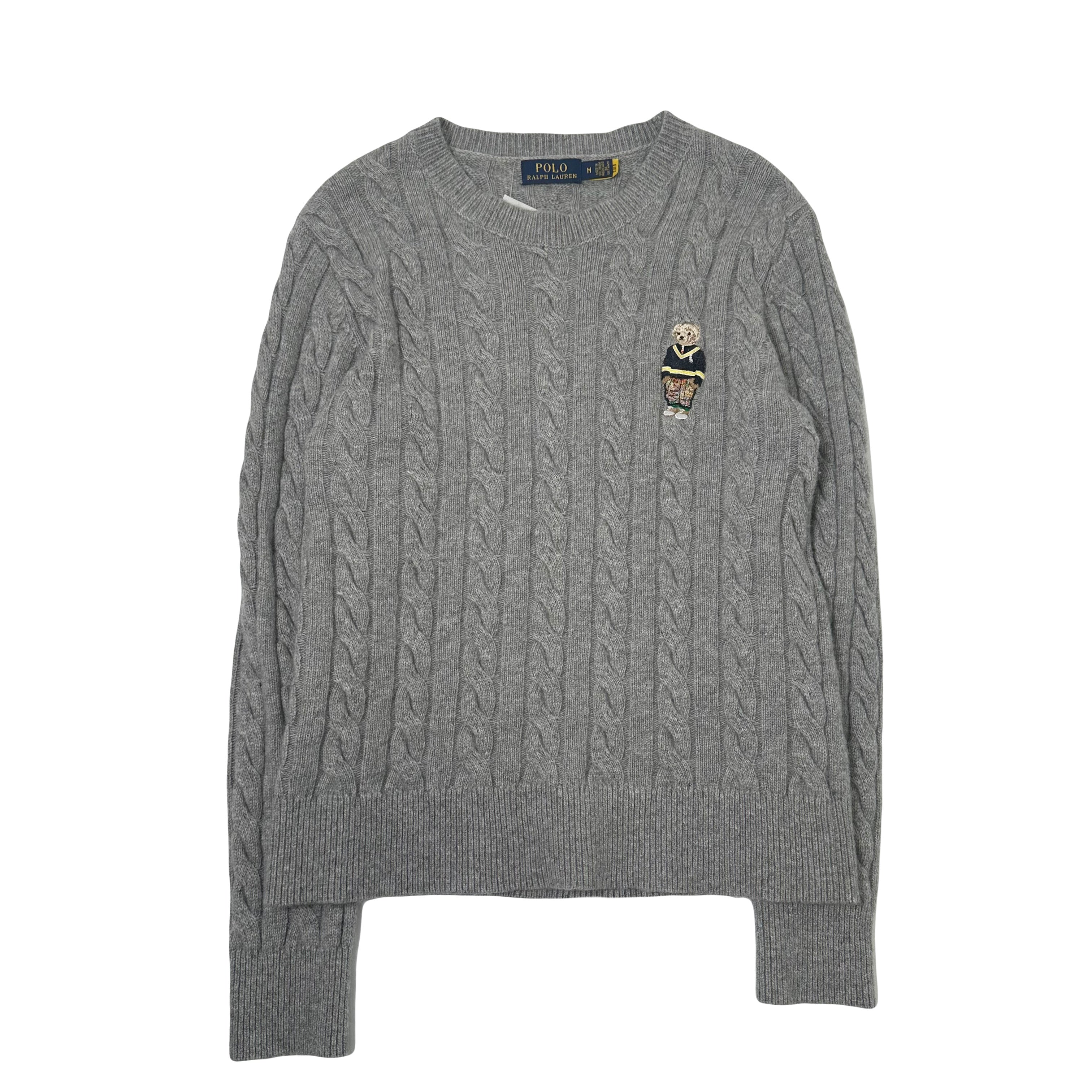 Polo Ralph Lauren Mini Bear Cable Knit Sweater M