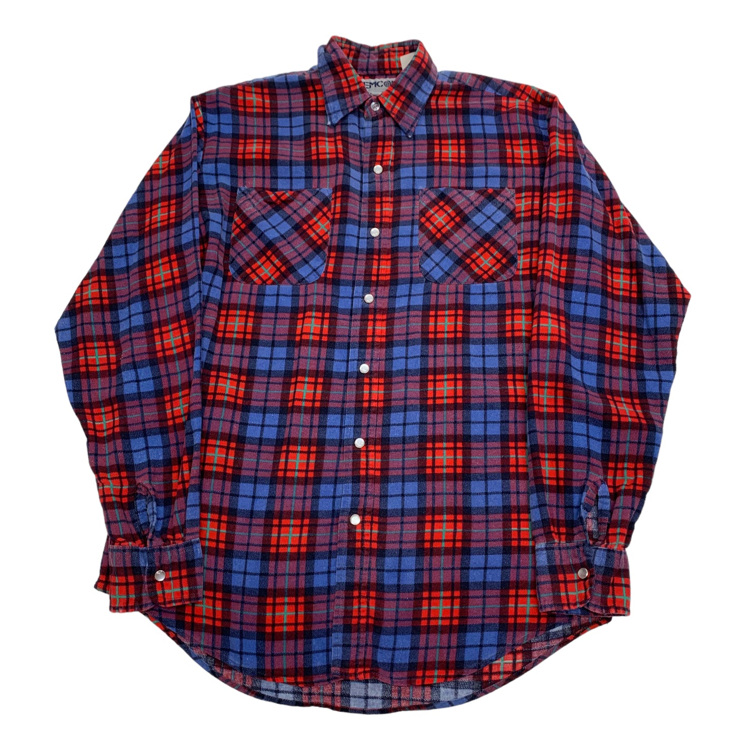 Jemcor Plaid Button-Up M/L