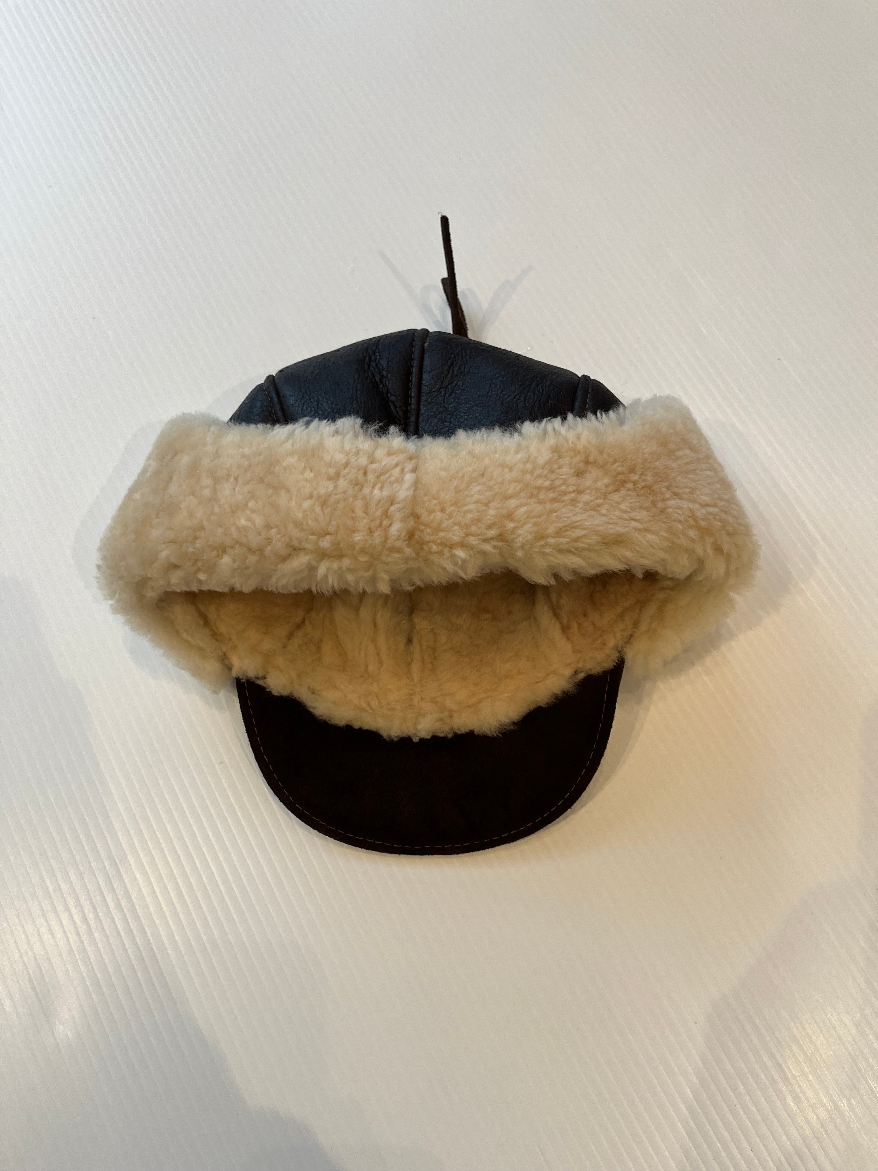 Vintage Mr. Bick Leather Aviator Hat
