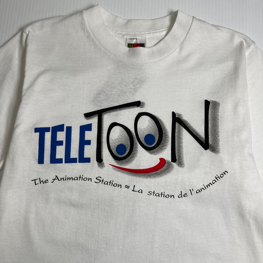 Vintage Teletoon Canada Animation Station TV Tee Youth L