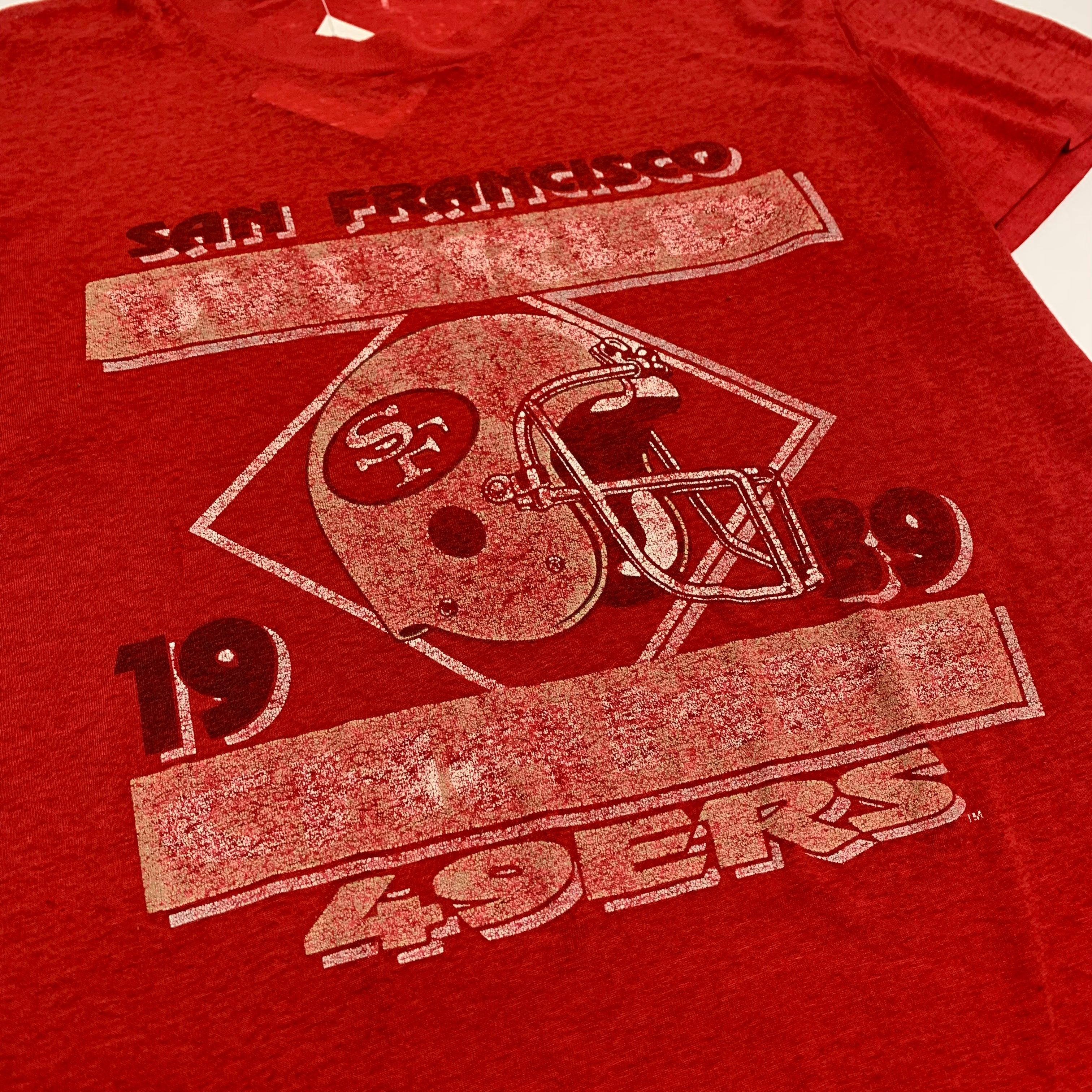 1989 SF 49ers Faded Tee M