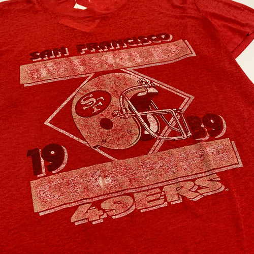 1989 SF 49ers Faded Tee M
