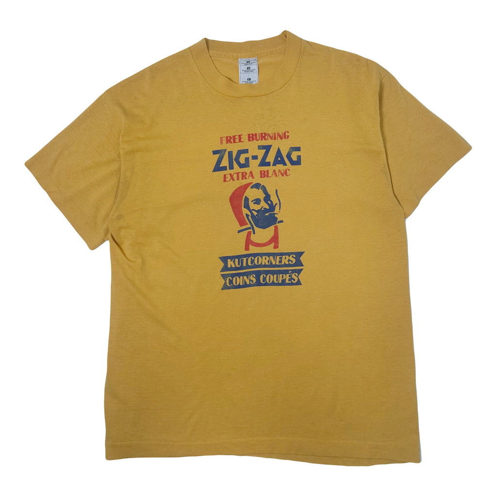 Vintage Zig-Zag Free Burning Graphic Tee L