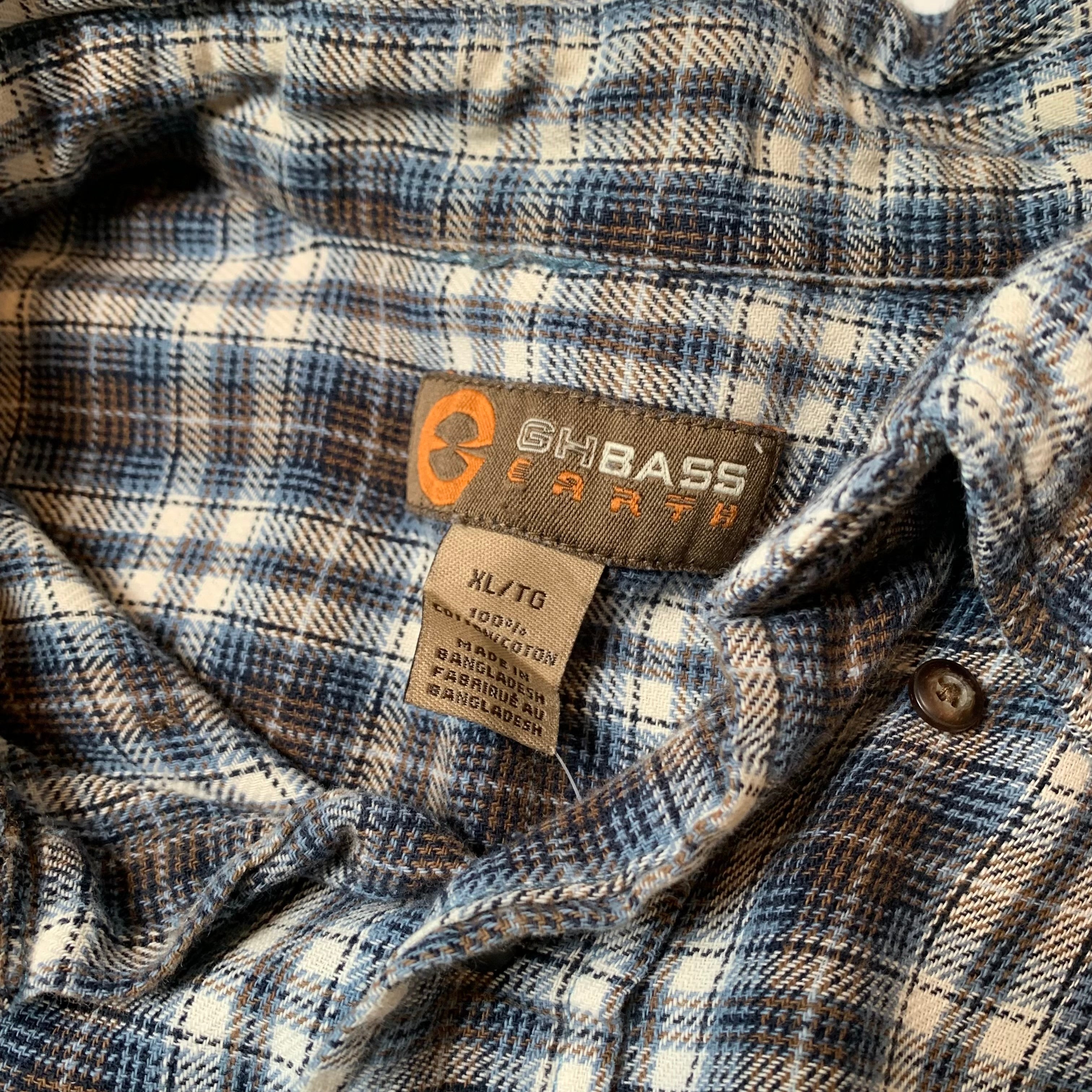 GH Bass Plaid Flannel Shirt XL