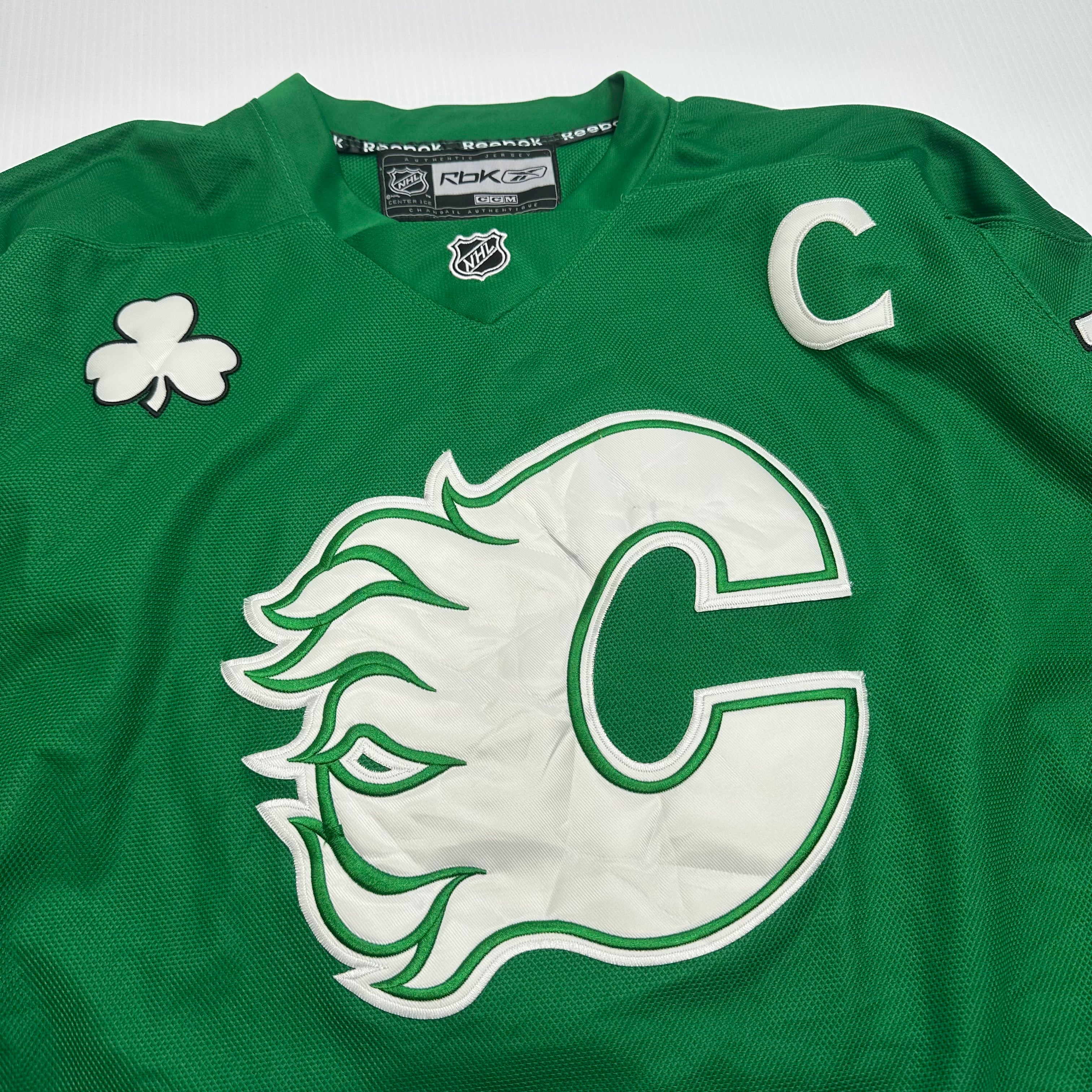 Reebok Calgary Flames #12 Jerome Iginla St. Patricks Edition Jersey XL
