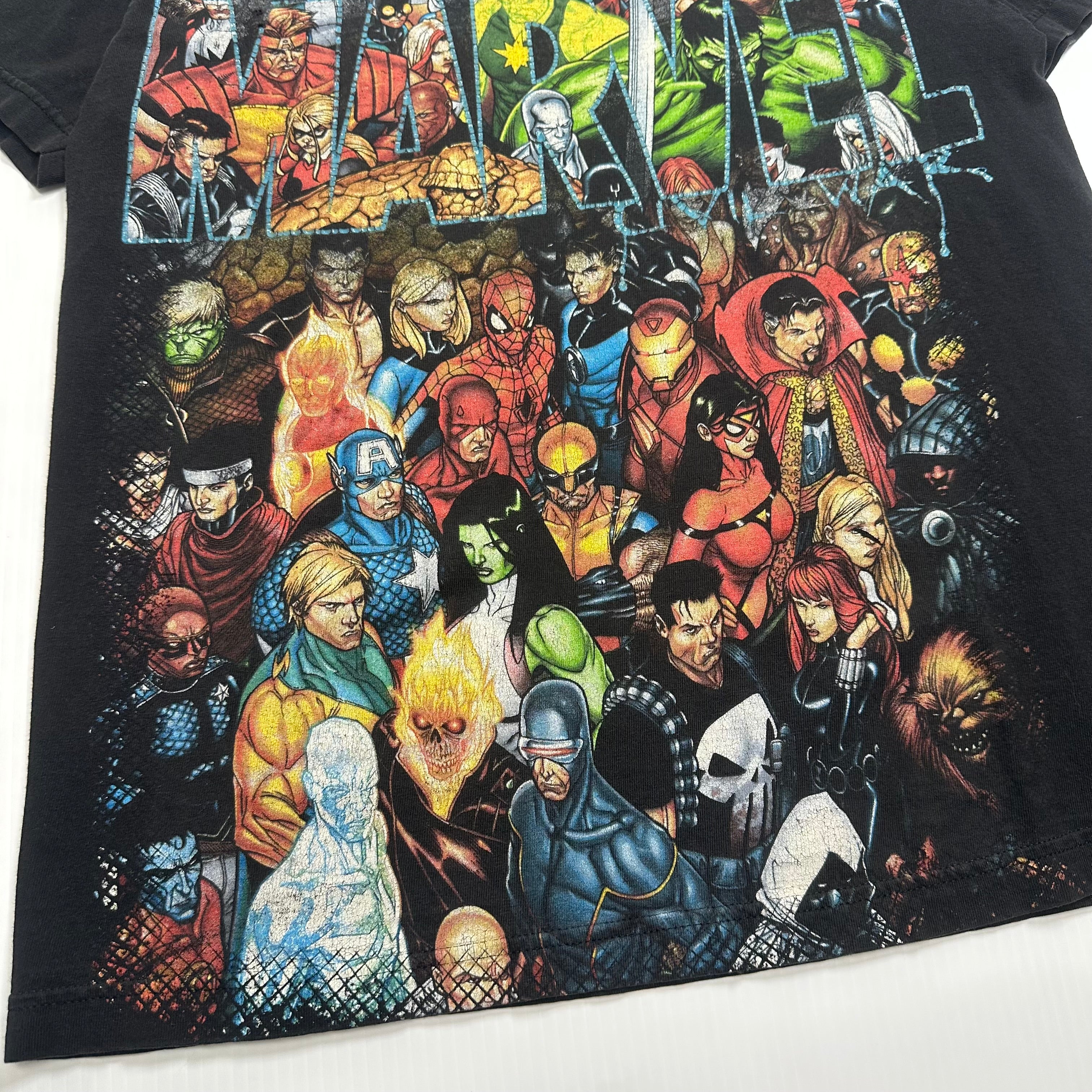 Marvel Mad Engine Characters Graphic Tee M