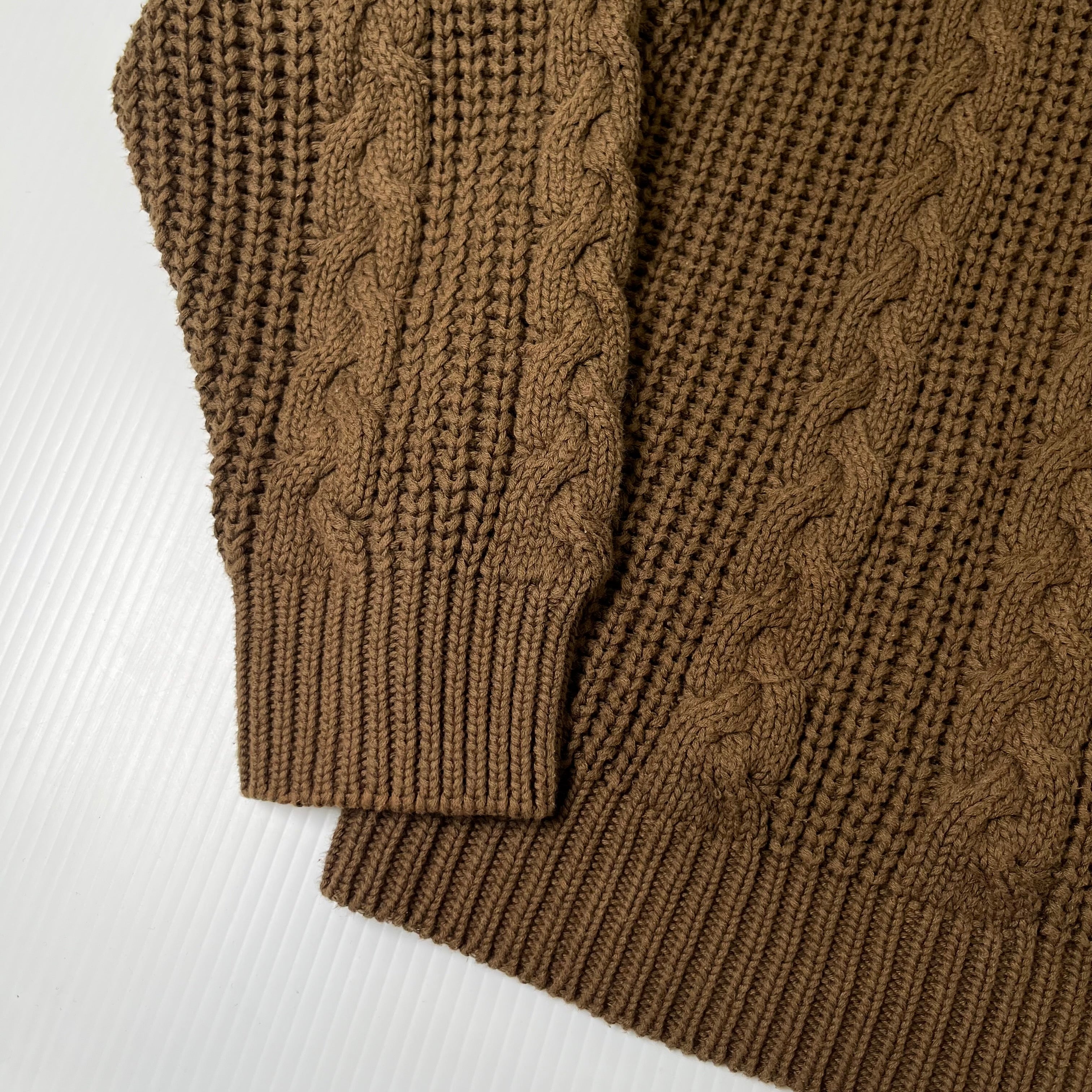 Vintage Pierre Dalby Cable Knit Sweater XL