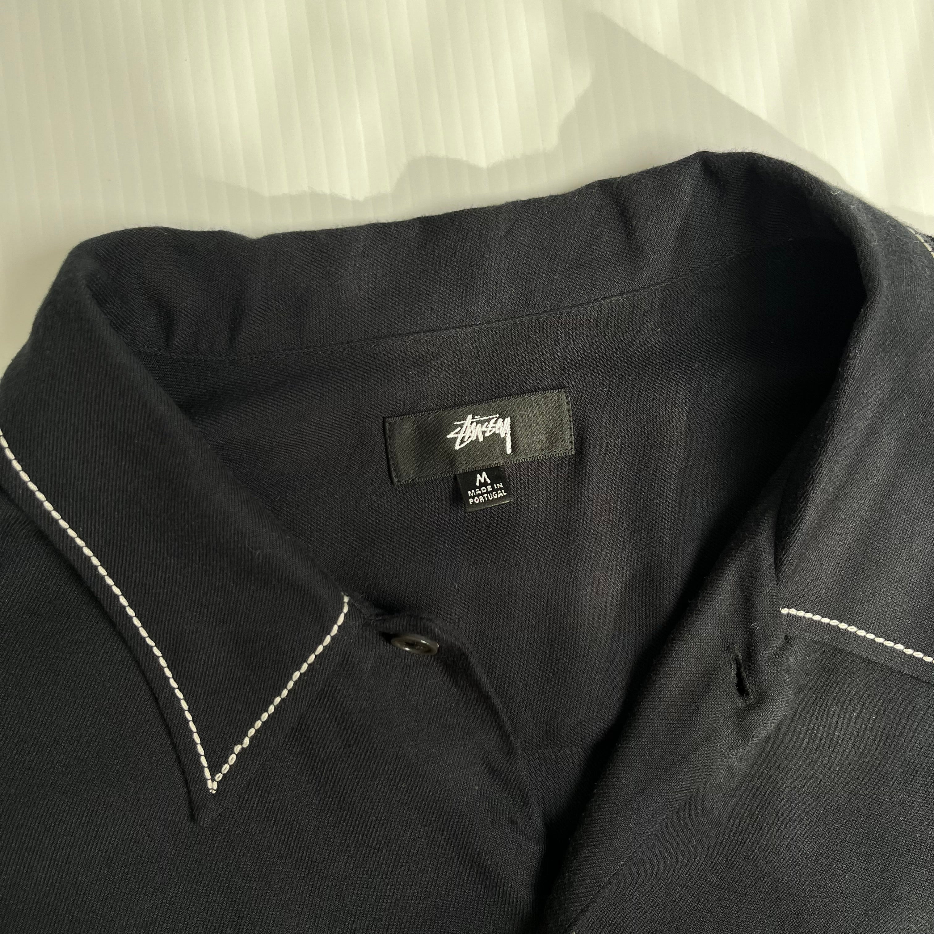 Stussy Contrast Shirt Short Sleeve Button Up Shirt M