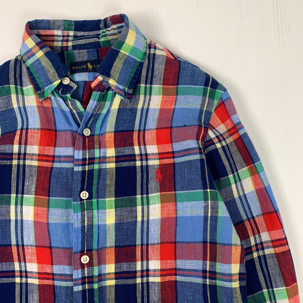 Polo Ralph Lauren Multicolor Linen Button Up Shirt XS