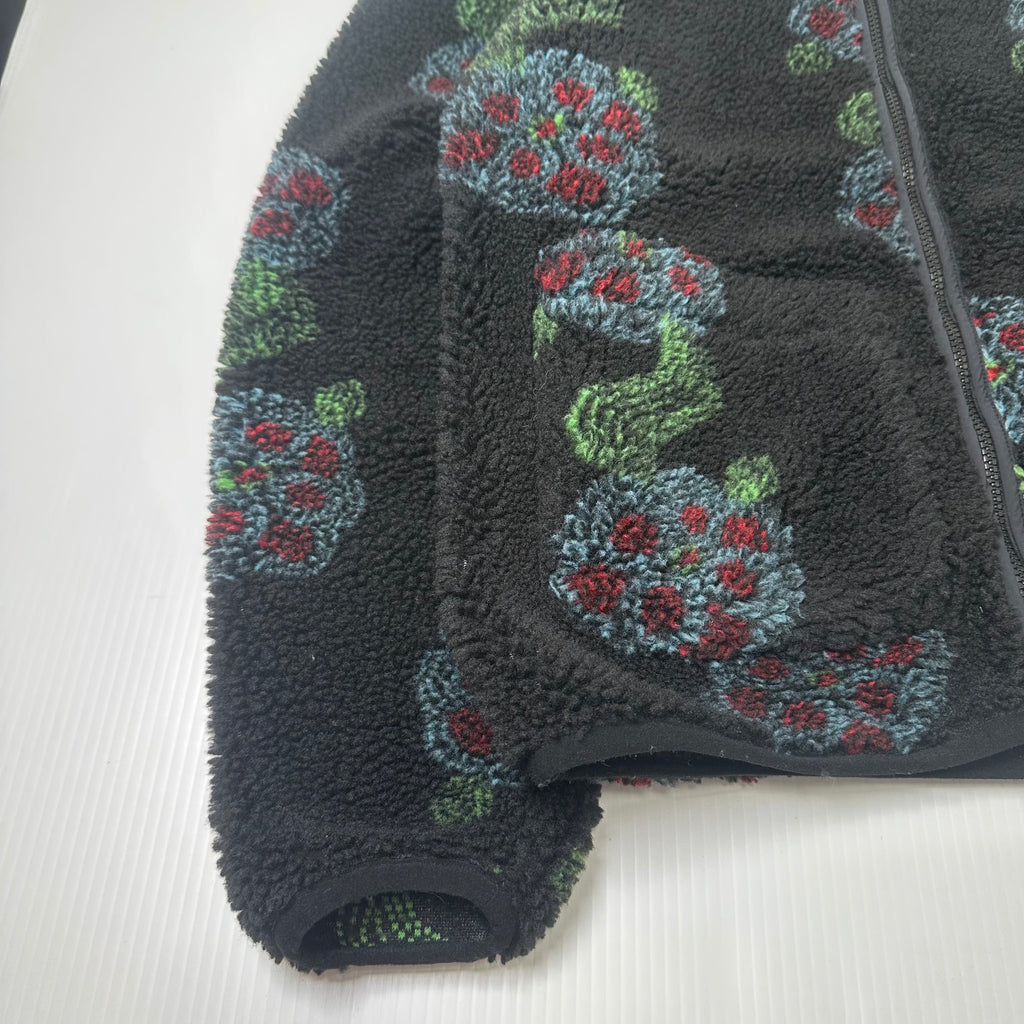 Stussy Flor Sherpa Fleece Zip Jacket M