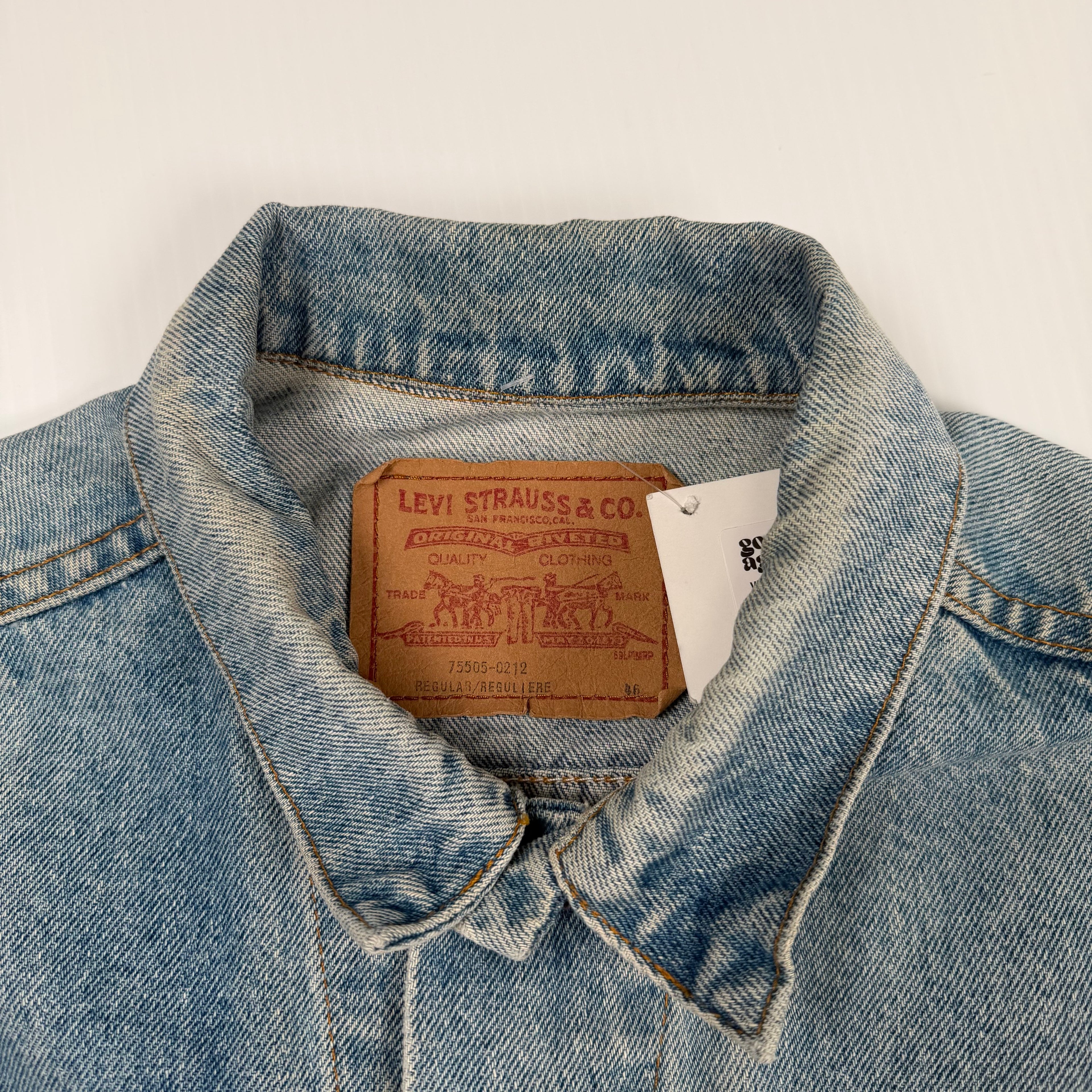 Vintage Levi's Medium Wash Orange Tab Denim Jacket