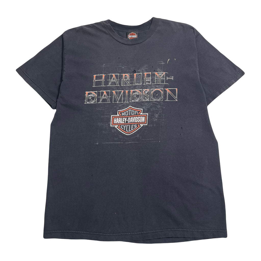 Vintage Harley Davidson Calgary Distressed Tee XL