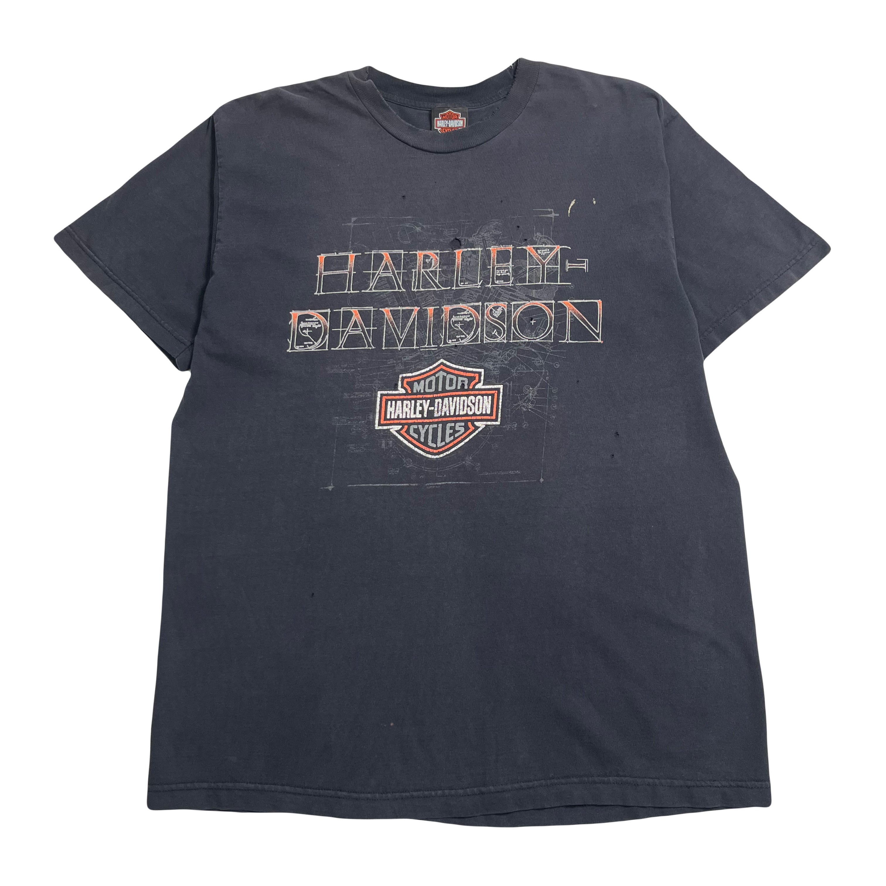 Vintage Harley Davidson Calgary Distressed Tee XL