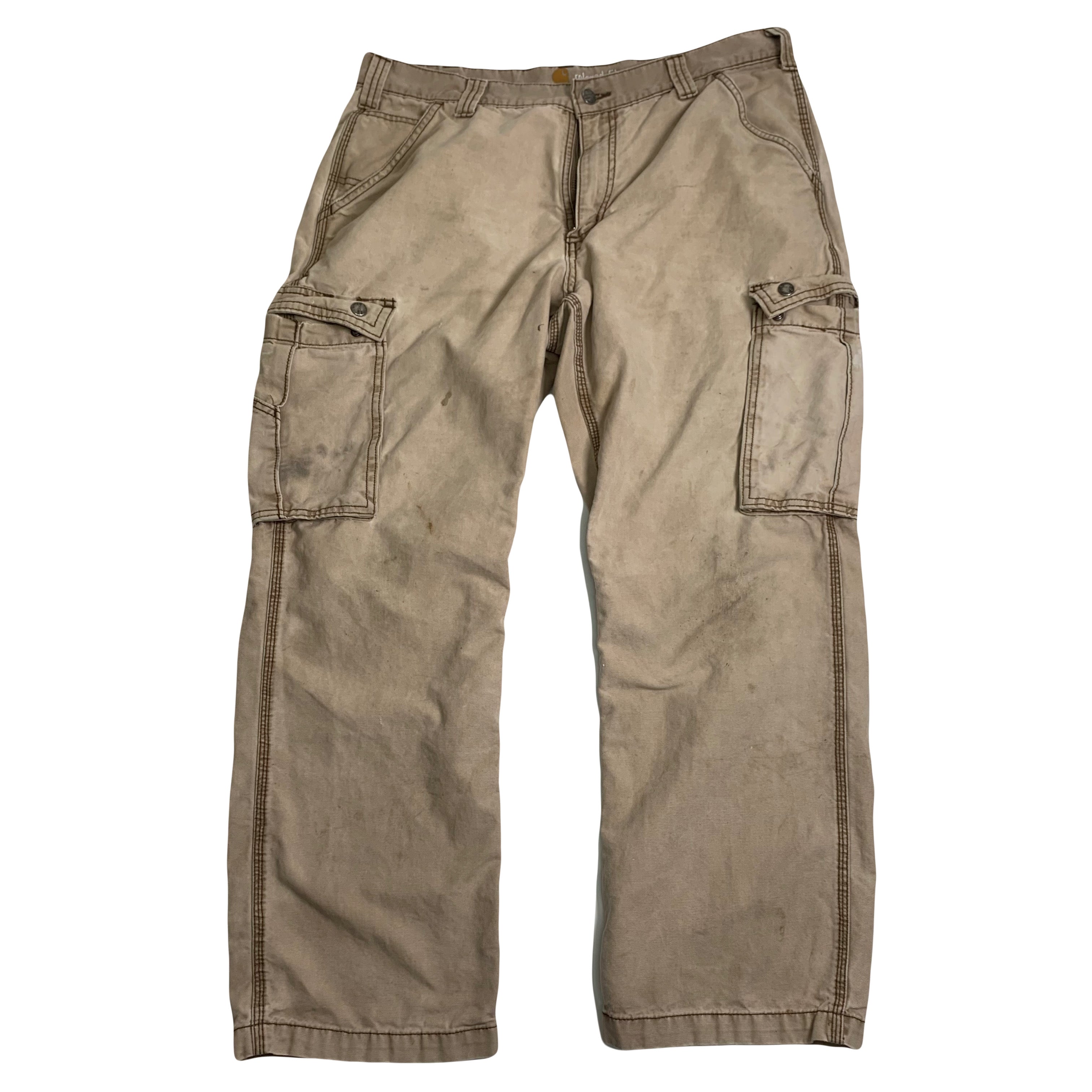 Carhartt Faded Cargo Carpenter Denim 36