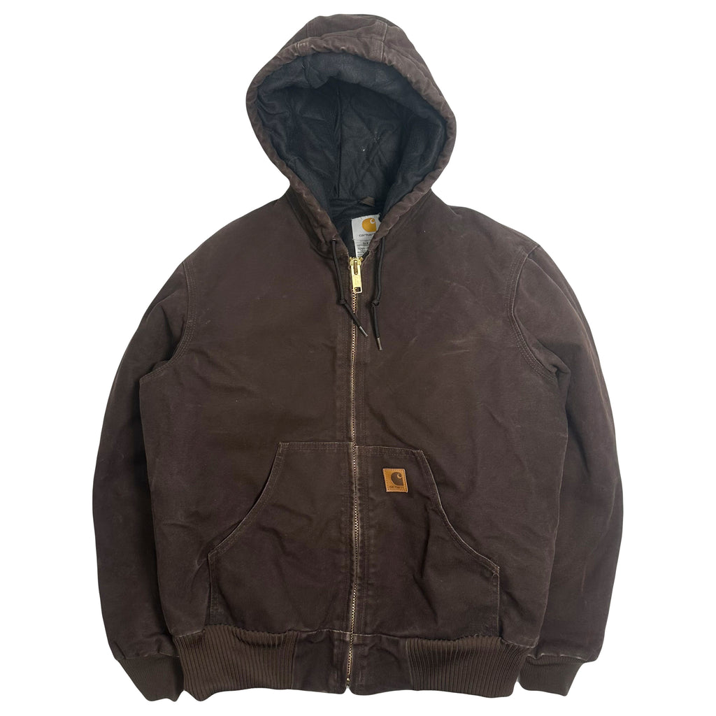 Vintage Carhartt Full Zip Active Hooded Jacket S