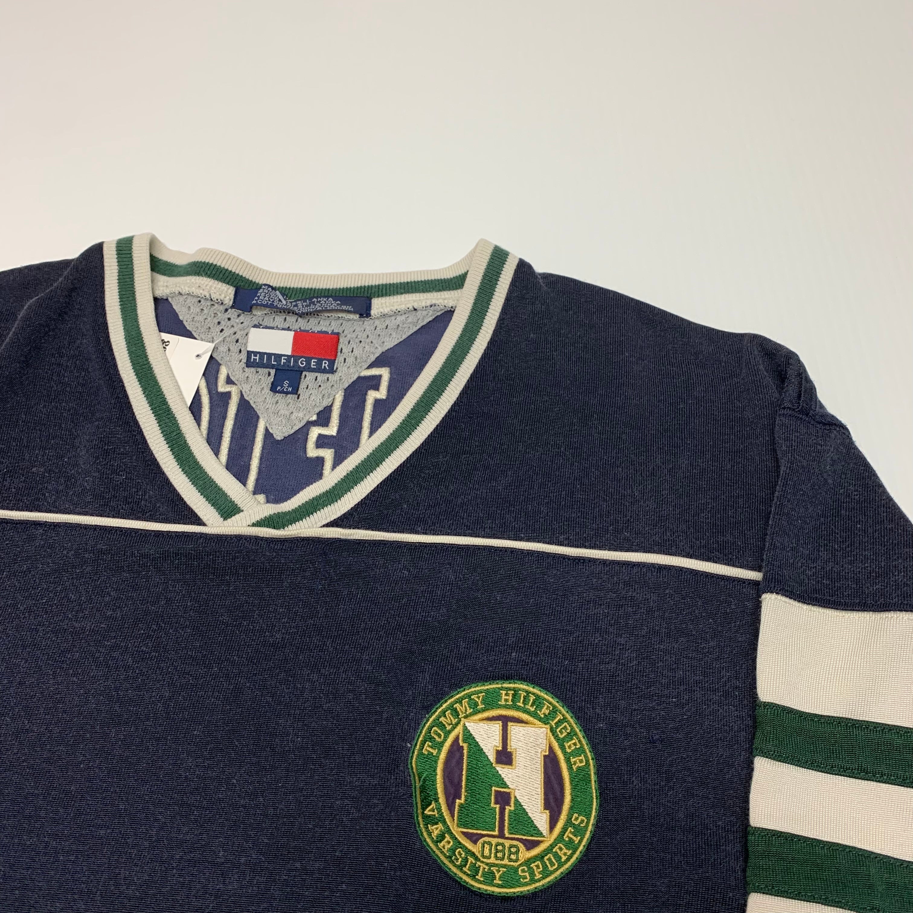 Vintage Tommy Hilfiger Hockey LS S