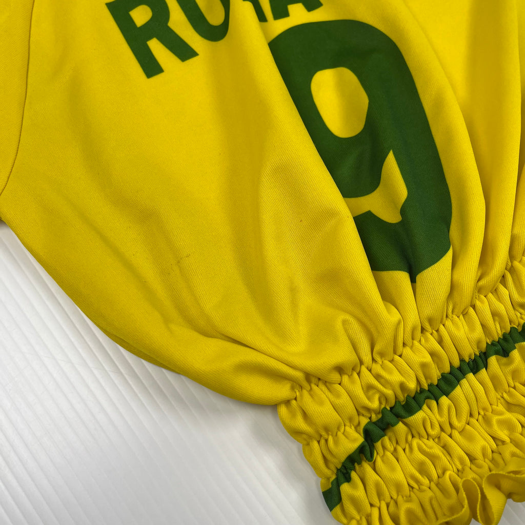 Rework Shirred Nike Brasil Ronaldo #9 Home Jersey Women's M