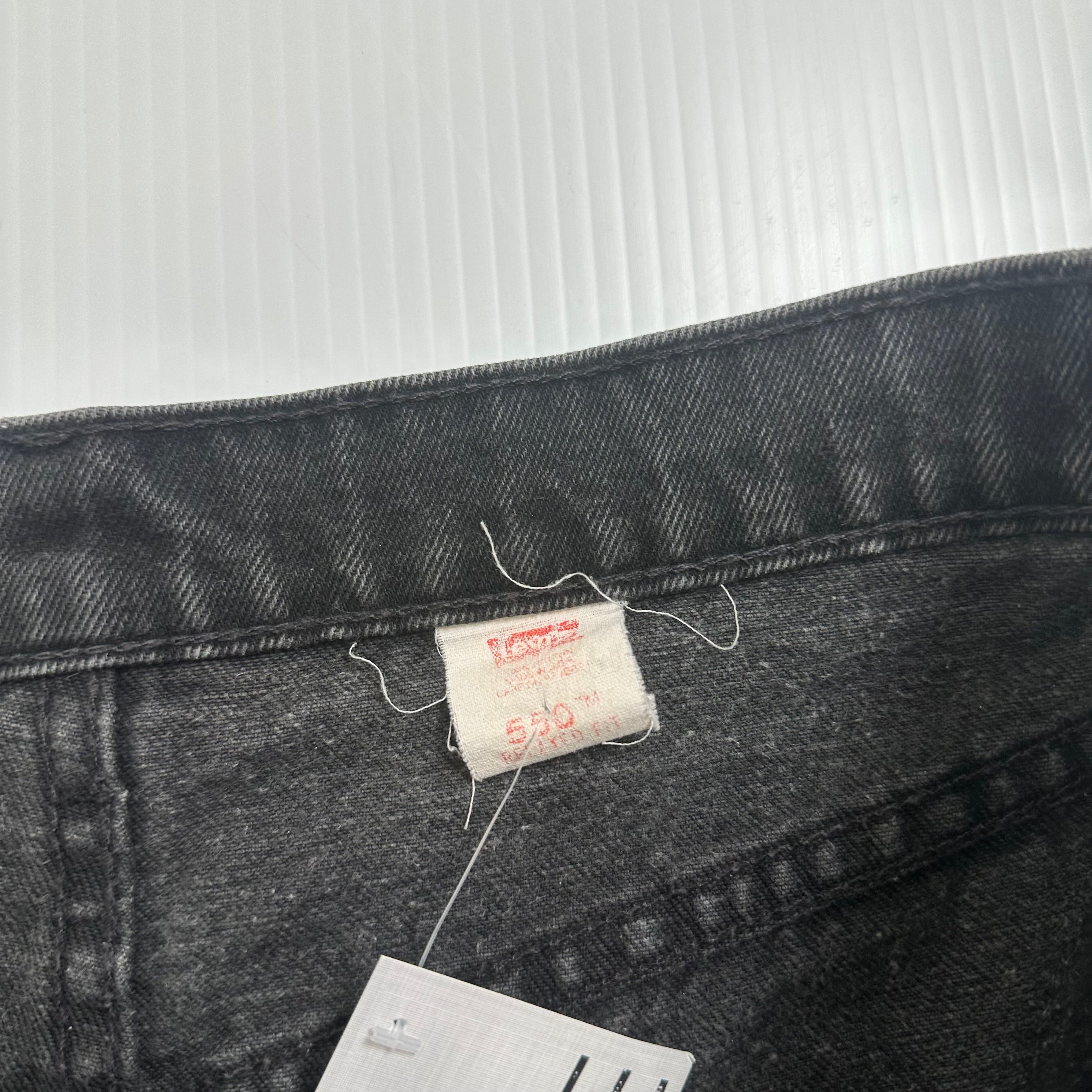 Vintage Levi's 550 Orange Tab Denim Shorts 38