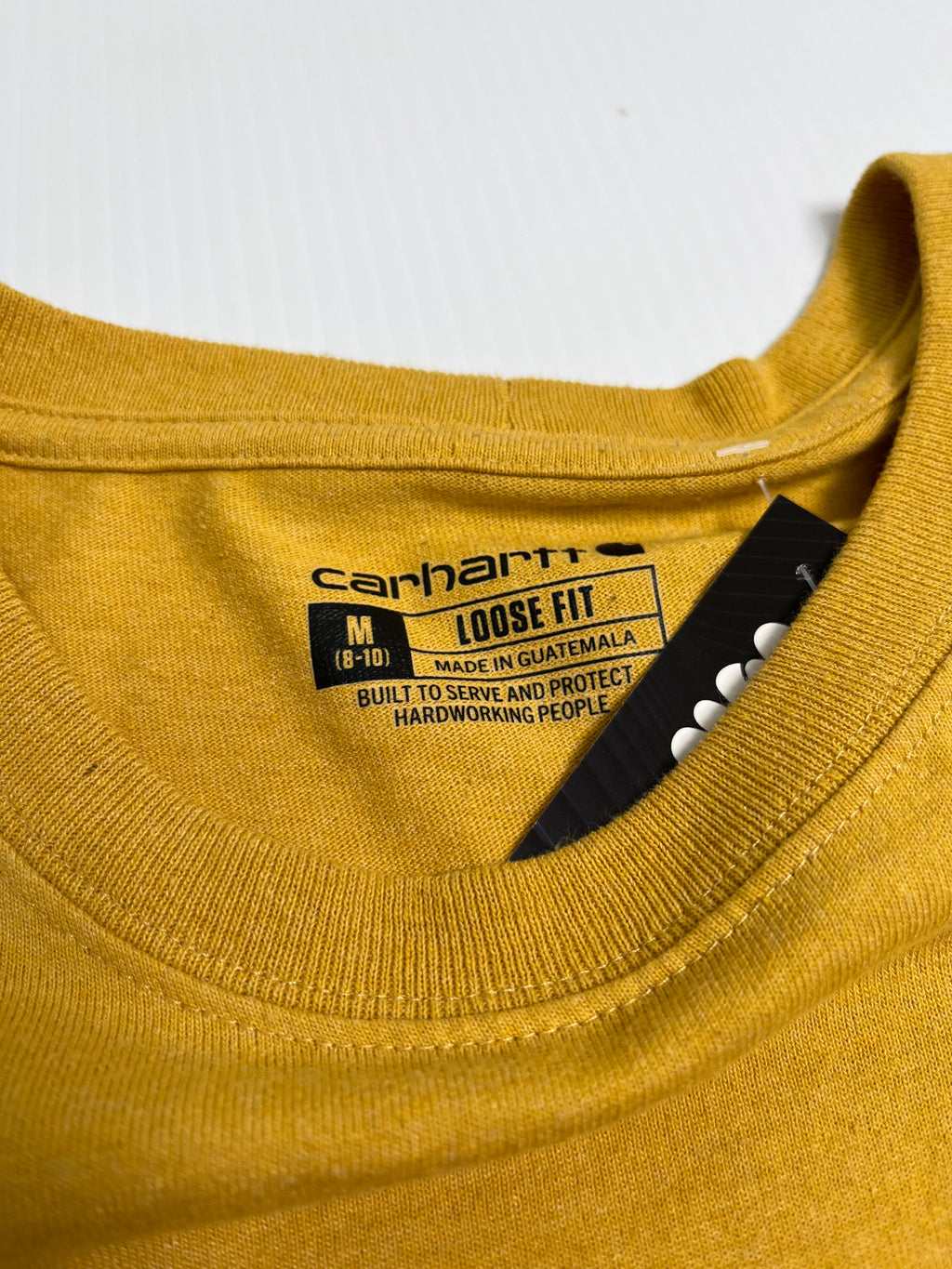 Carhartt Logo Pocket Tee Yellow M