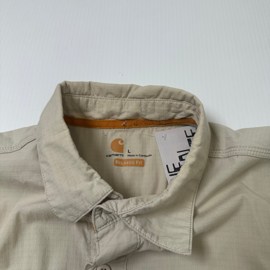 Carhartt Ripstop Short Sleeve Button Up Shirt L