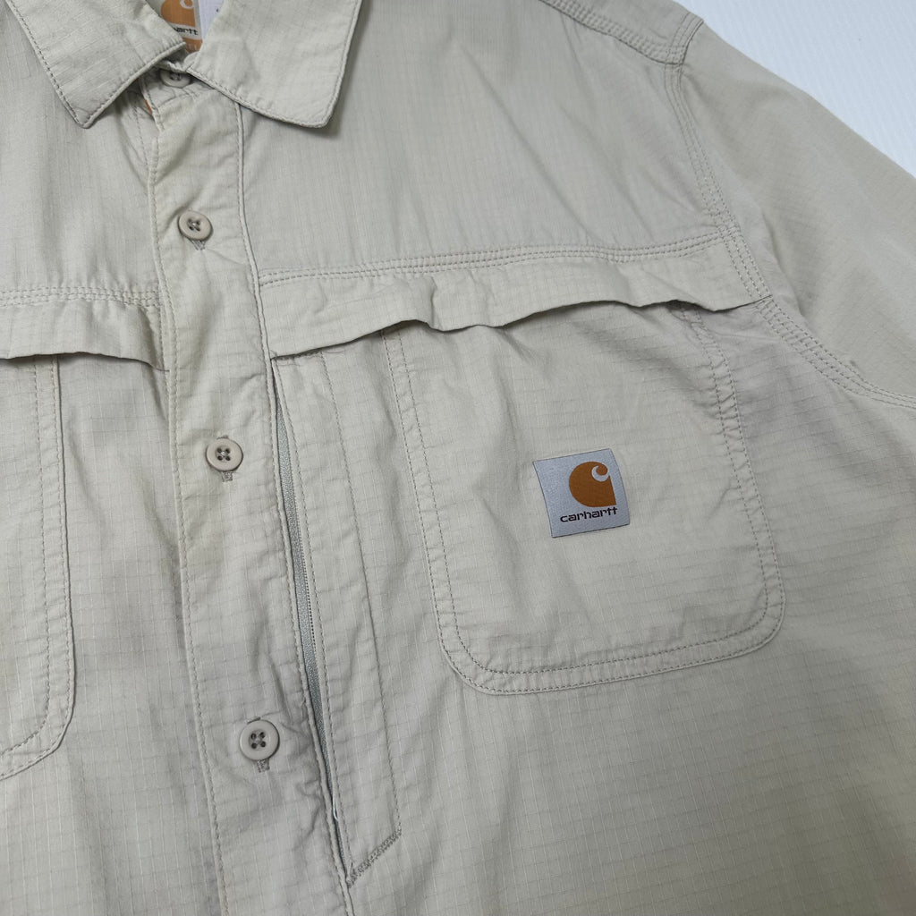 Carhartt Ripstop Short Sleeve Button Up Shirt L