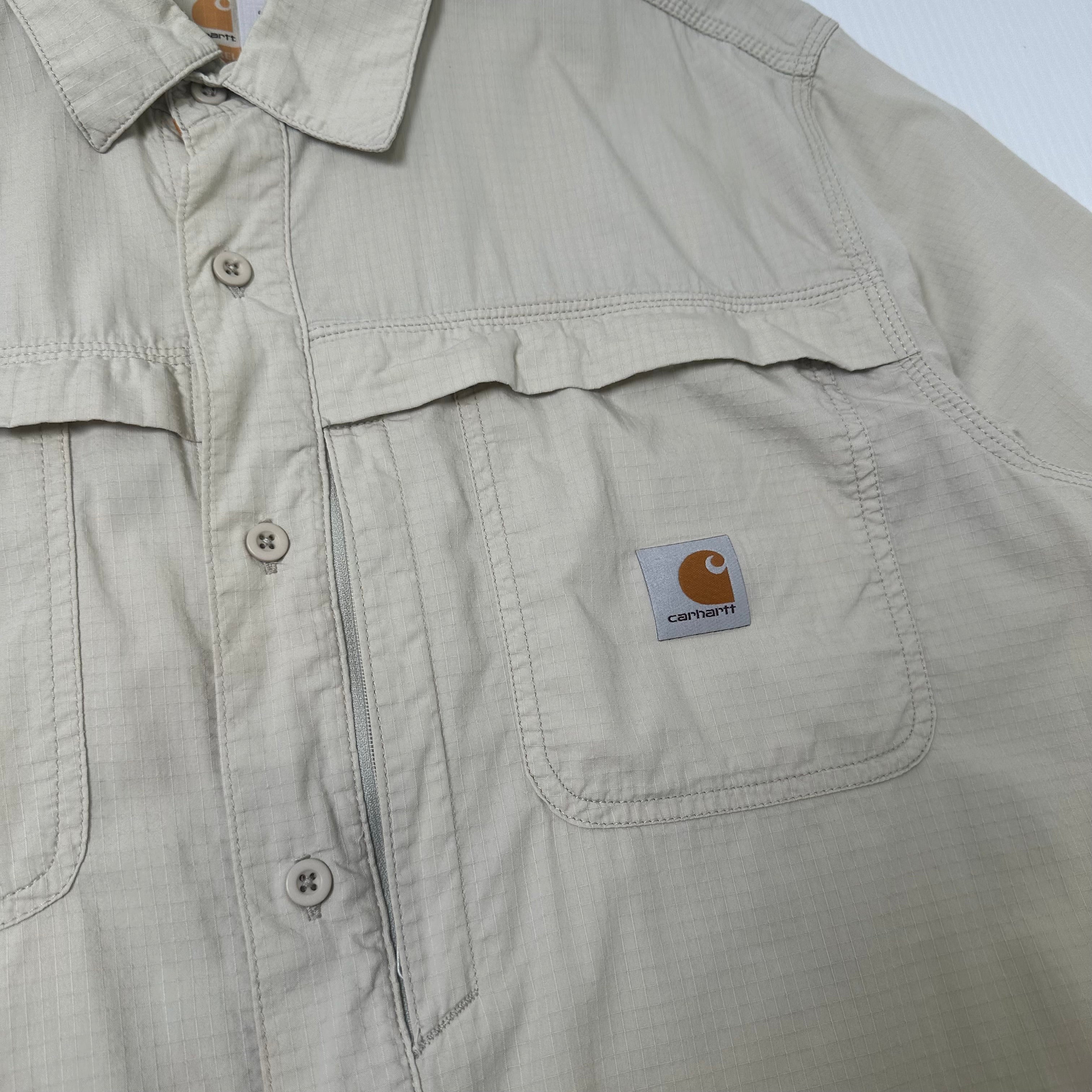 Carhartt Ripstop Short Sleeve Button Up Shirt L