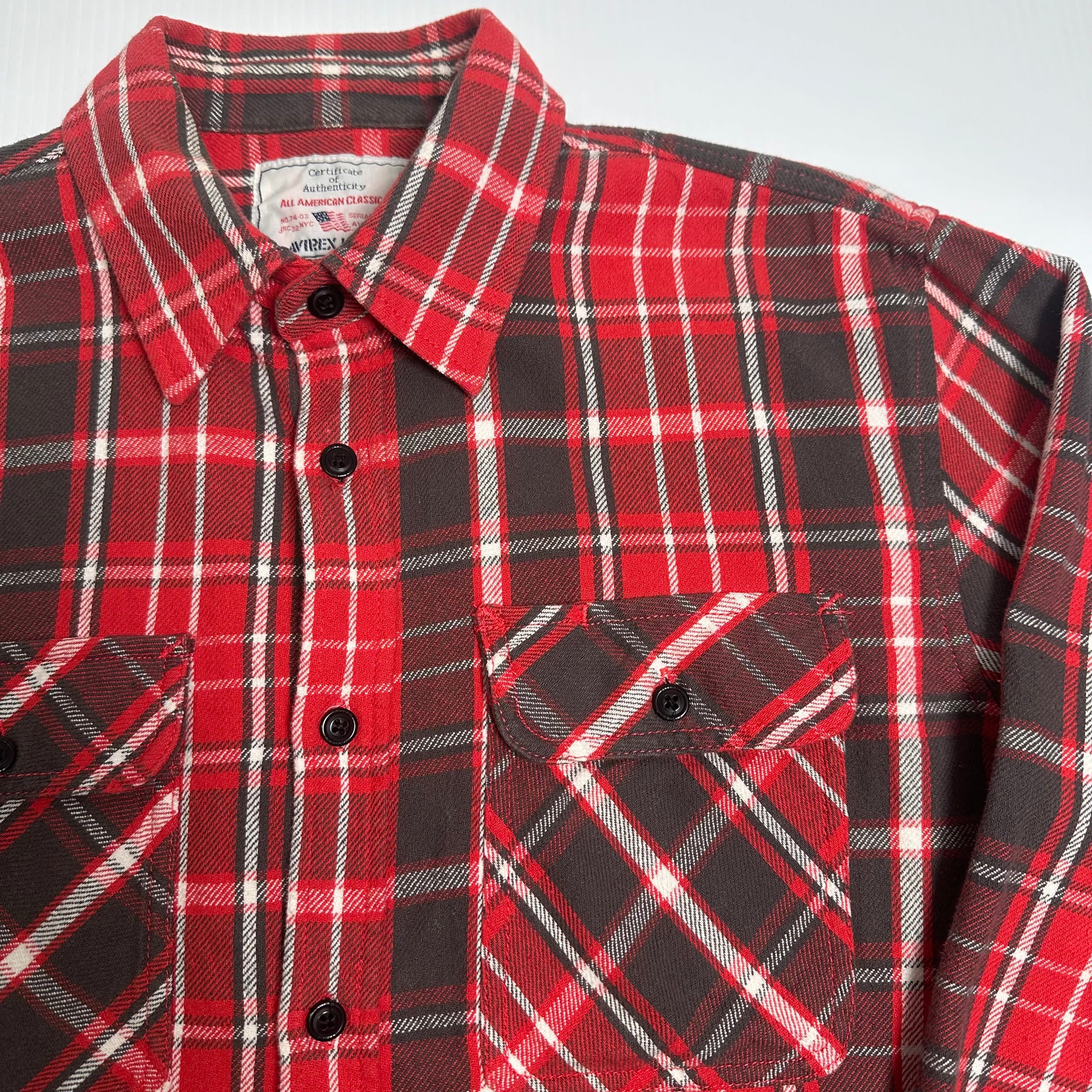 Y2K Avirex Plaid Flannel L