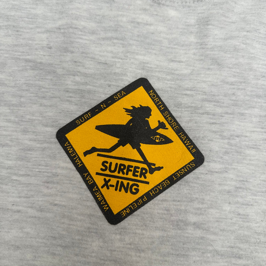 Vintage North Shore Hawaii Surfer X-Ing Longsleeve M