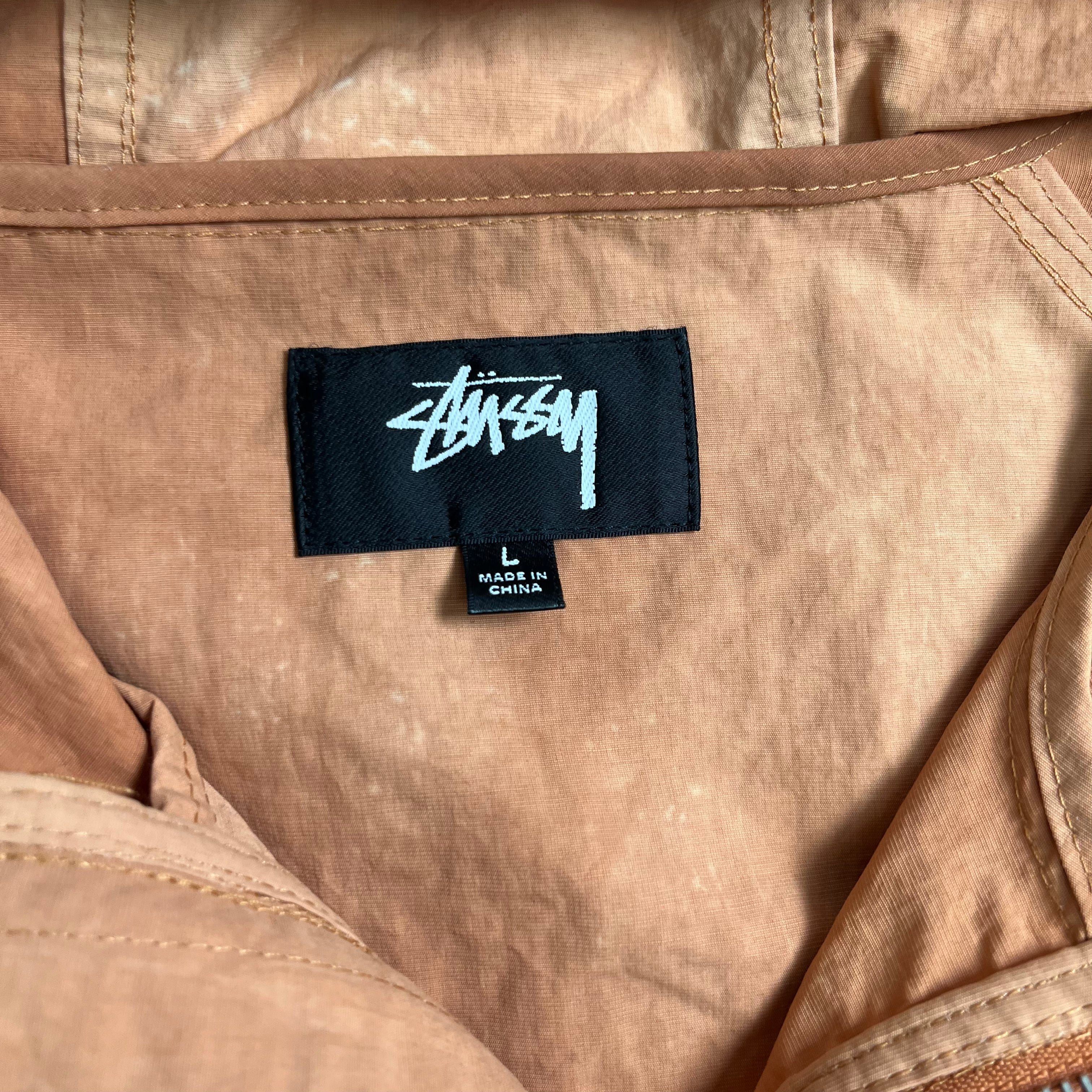 Stussy Light Washed Windbreaker Jacket L