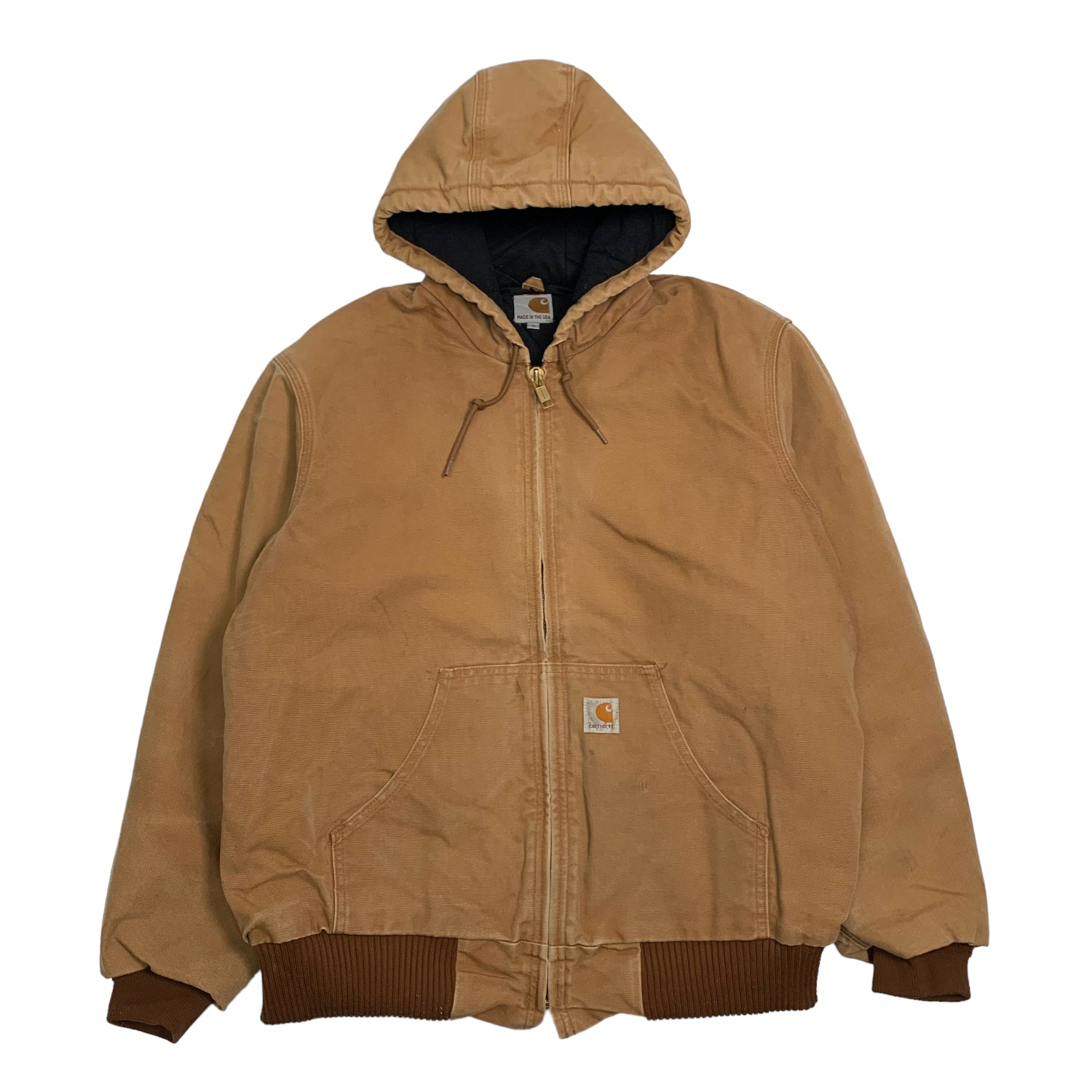 Carhartt Tan Hooded Jacket M
