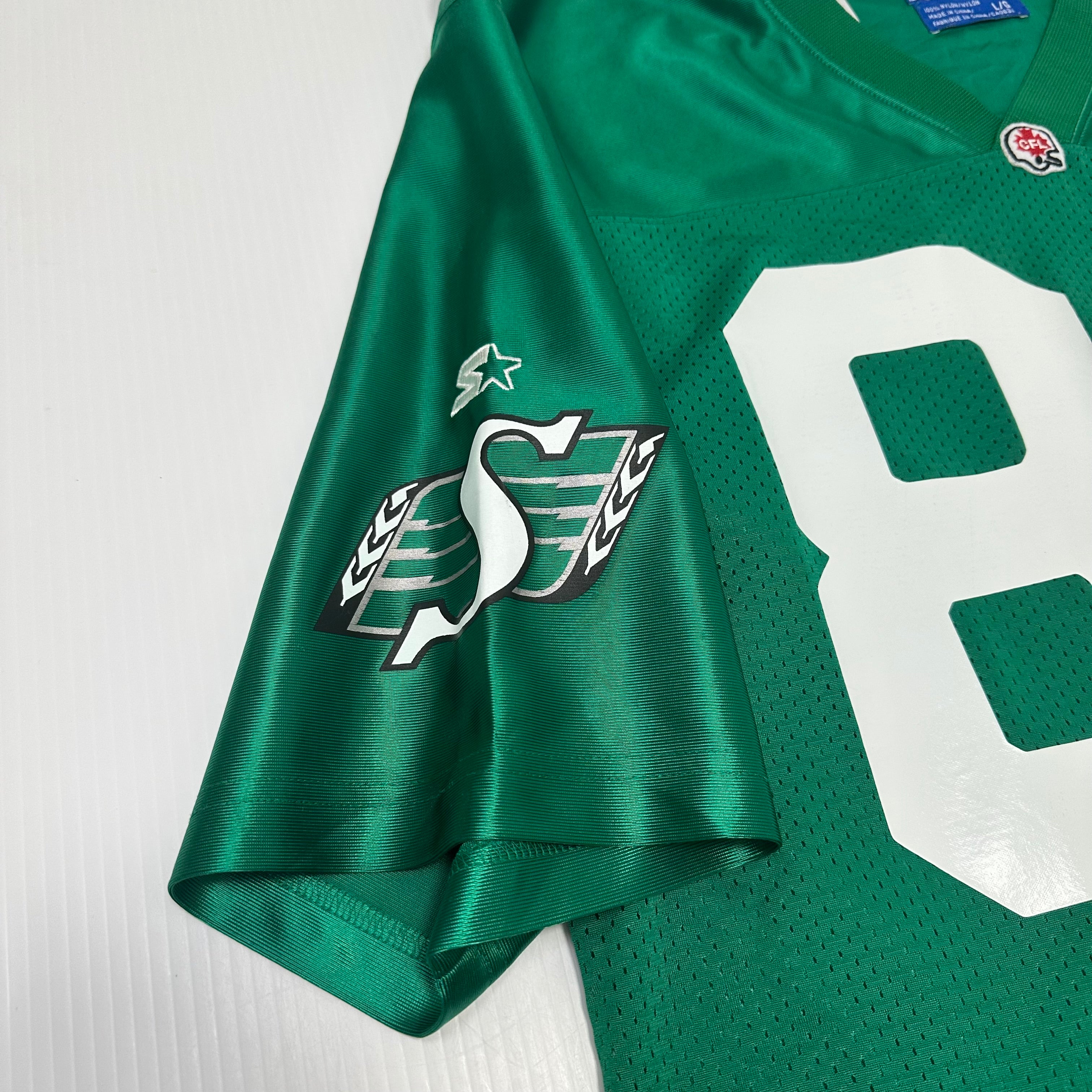 Vintage Starter Saskatchewan Roughriders Narcisse #80 CFL Jersey L