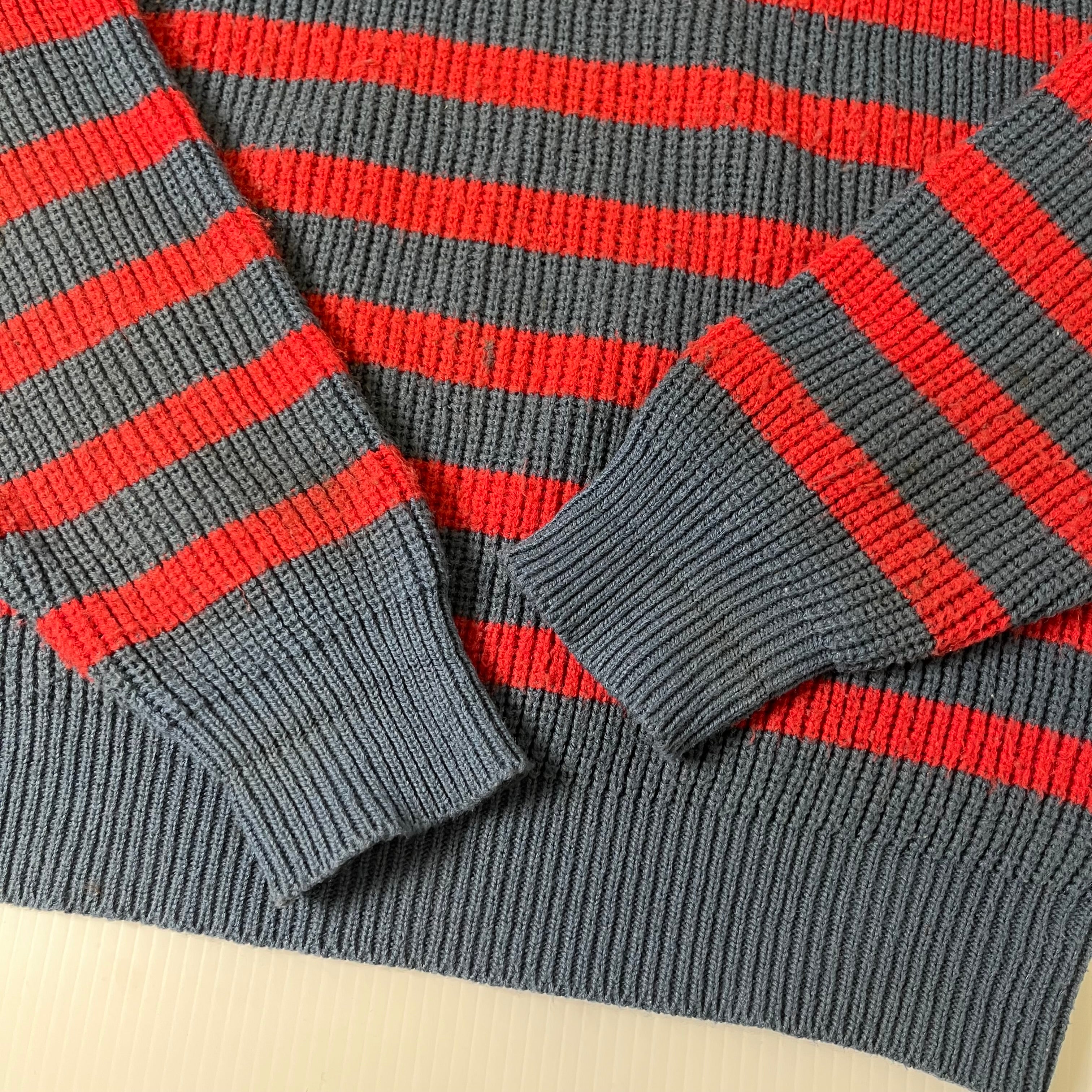 Vintage F.C.O. Striped Knit Sweater M