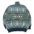Vintage South Coast Pattern Knit Turtleneck Sweater XL