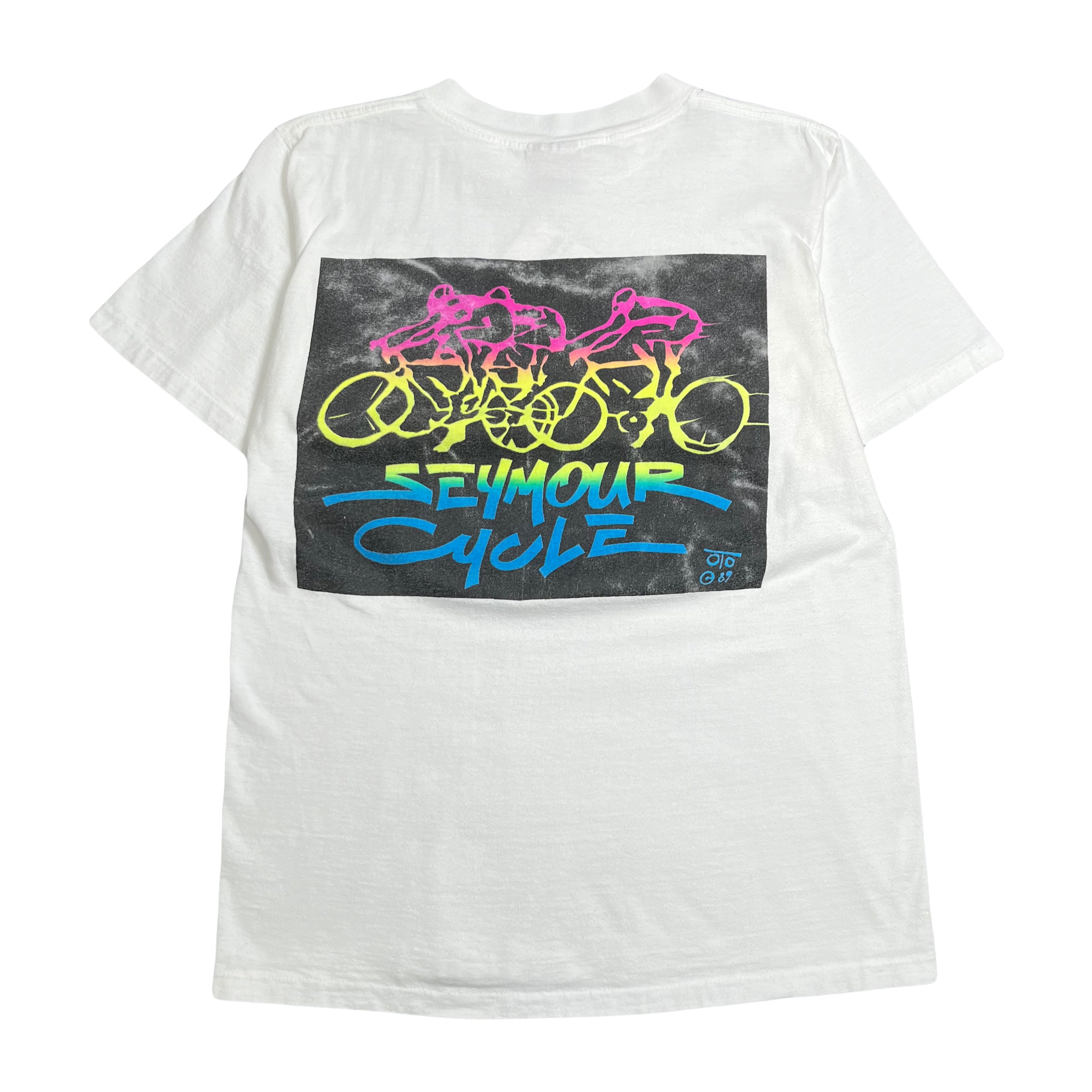 1989 Seymour Cycle Bike Graphic Tee M