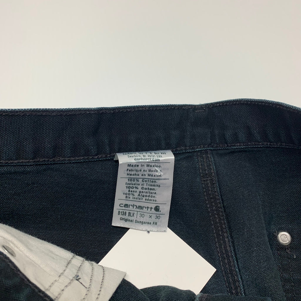 Carhartt Black Double Knee Denim 30x30 0717