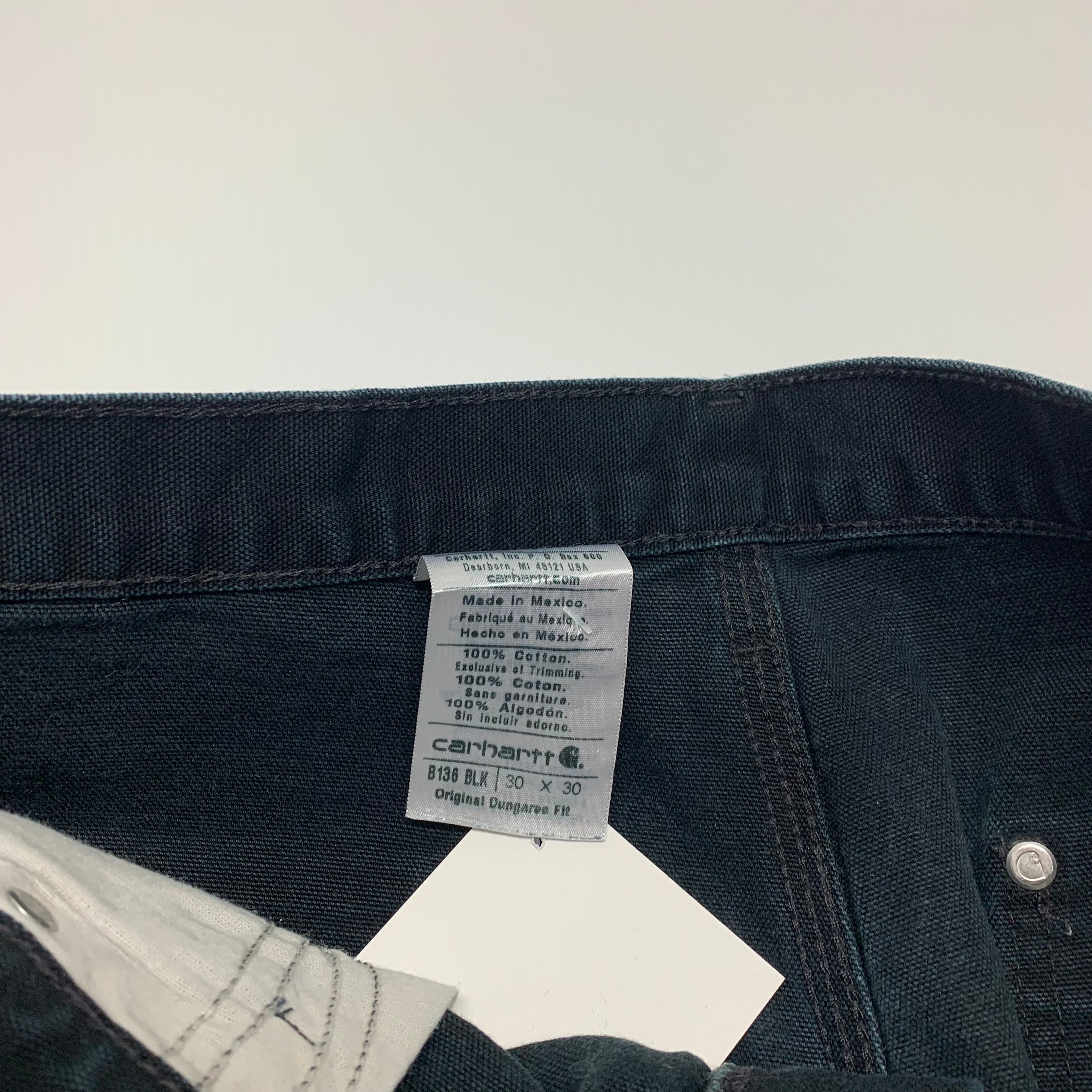 Carhartt Black Double Knee Denim 30x30 0717