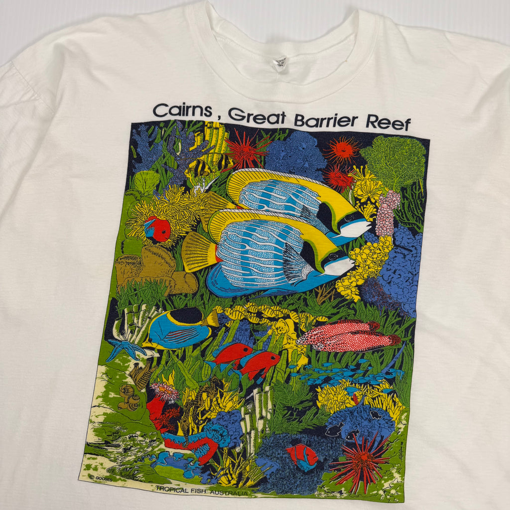 Vintage Cairns Australia Barrier Reef Graphic Tee Women's XL
