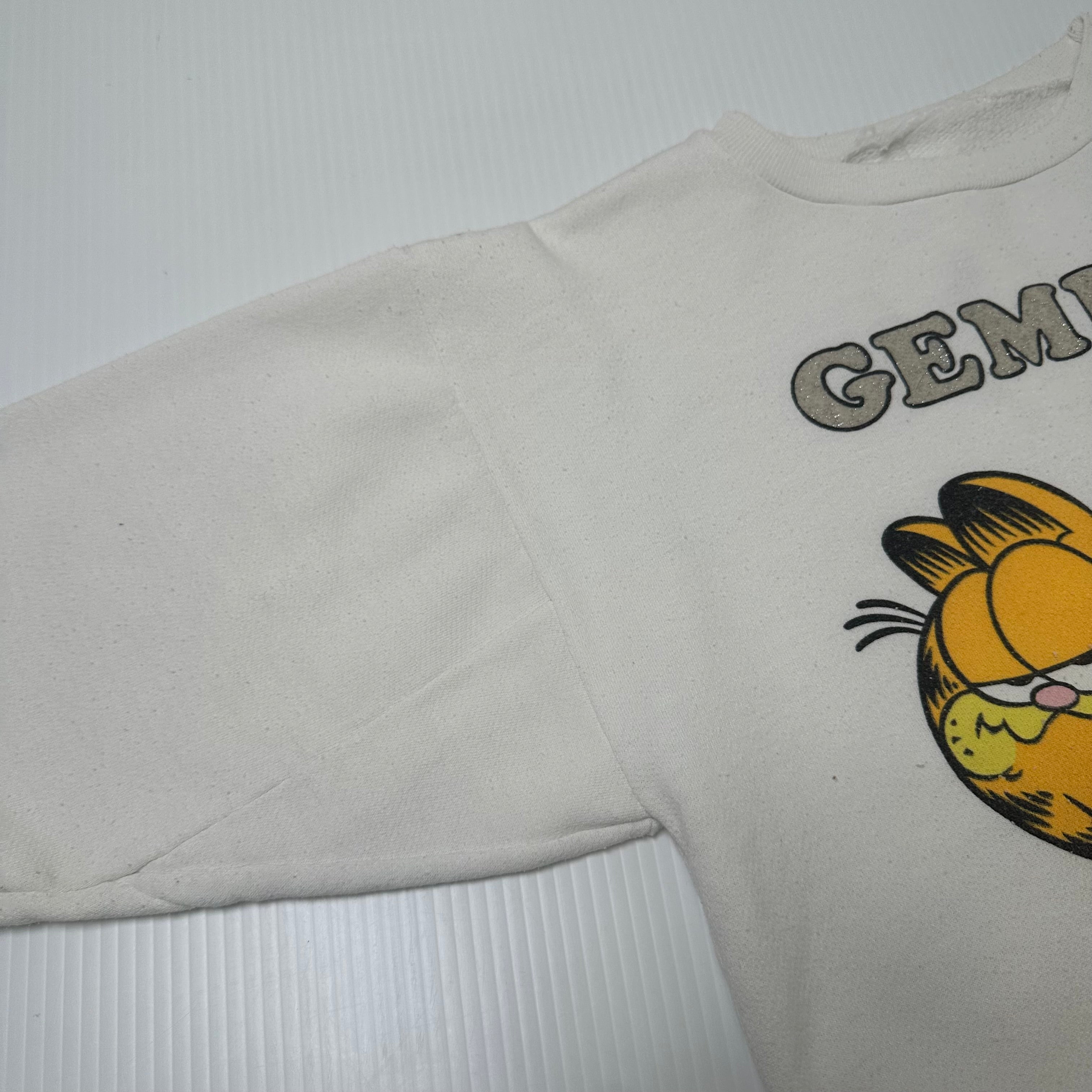 Vintage Garfield Gemini Star Sign Graphic Crewneck XS